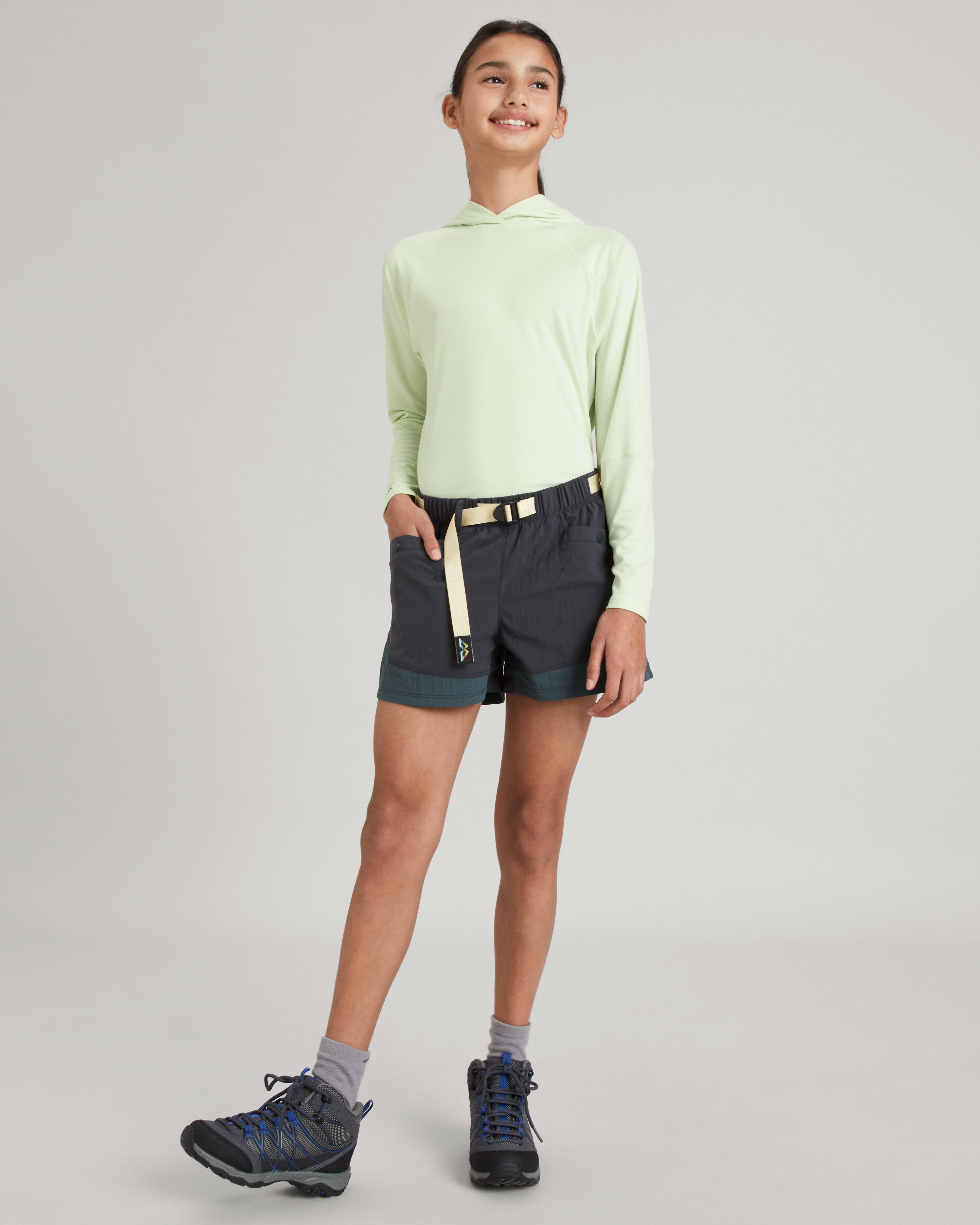 EVRY Girls Cargo Shorts for Everyday Wear - Comfortable Night/Light Night Casual Shorts for Outdoor Activities, Travel & Summer Adventures