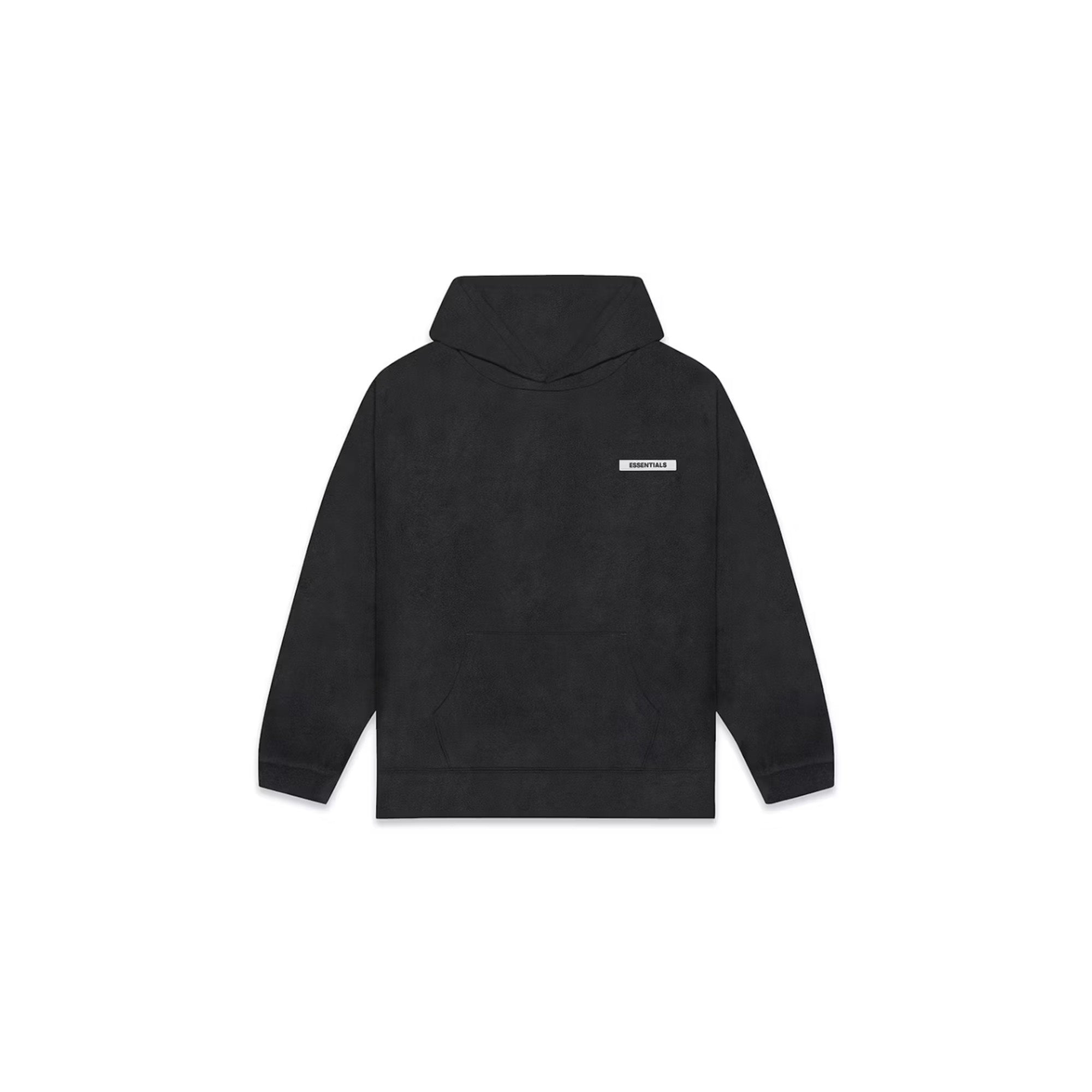 Fear of God Essentials Polar Fleece Hoodie - Dark Slate/Stretch Limo/Black (2021) | Cozy Winter Pullover for Men | Perfect for Casual Outfits, Streetwear & Cold Weather Layering