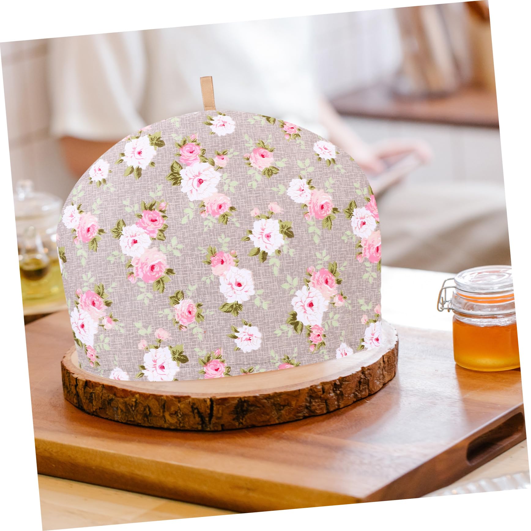 Zerodeko Floral Tea Pot Cover - Insulated Tea Cozy for Teapots, Kettle Warmer & Dustproof Cover - Thick Cotton Teapot Cozy for Home, Kitchen & Tea Parties - Perfect Gift for Tea Lovers