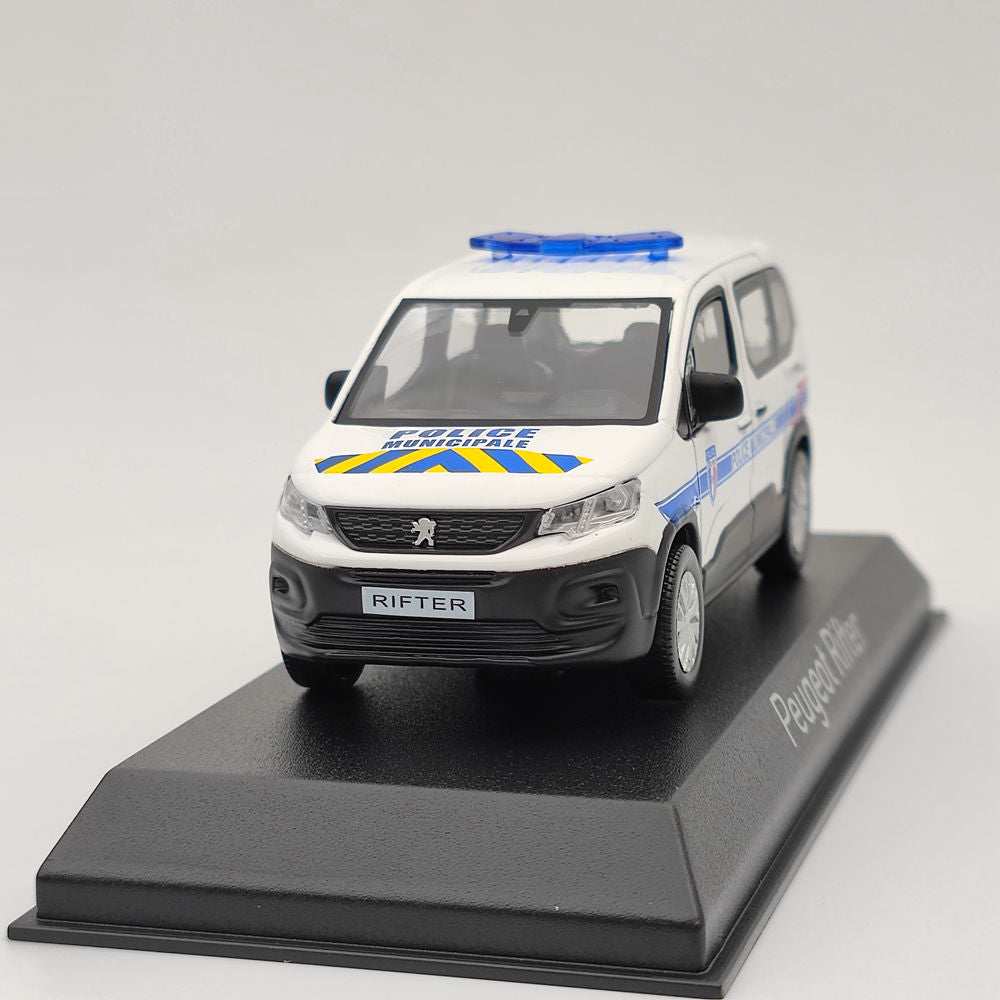 1/43 Scale Norev Peugeot Rifter Van Diecast Model Police Car - Collectible Toy Vehicle for Adults & Kids - Perfect for Christmas Gifts, Display Collections, and Police Car Enthusiasts