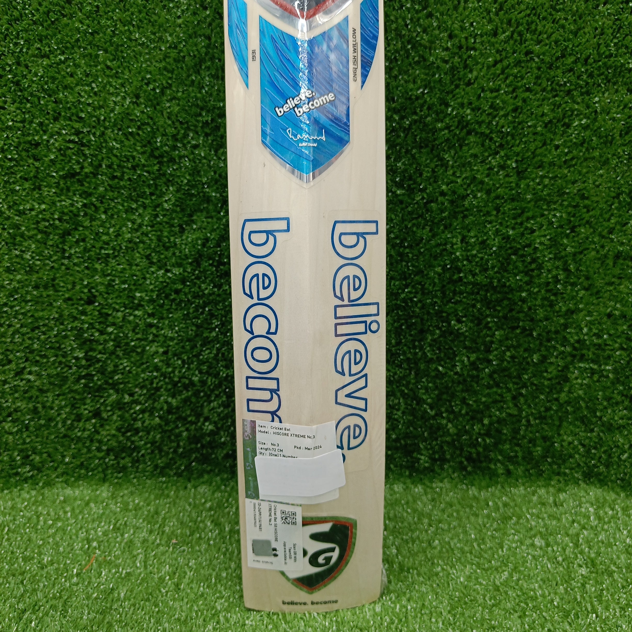 SG Hiscore Xtreme Junior/Youth Cricket Bat - Lightweight & Durable for Young Players - Perfect for Practice, Matches & Training Sessions