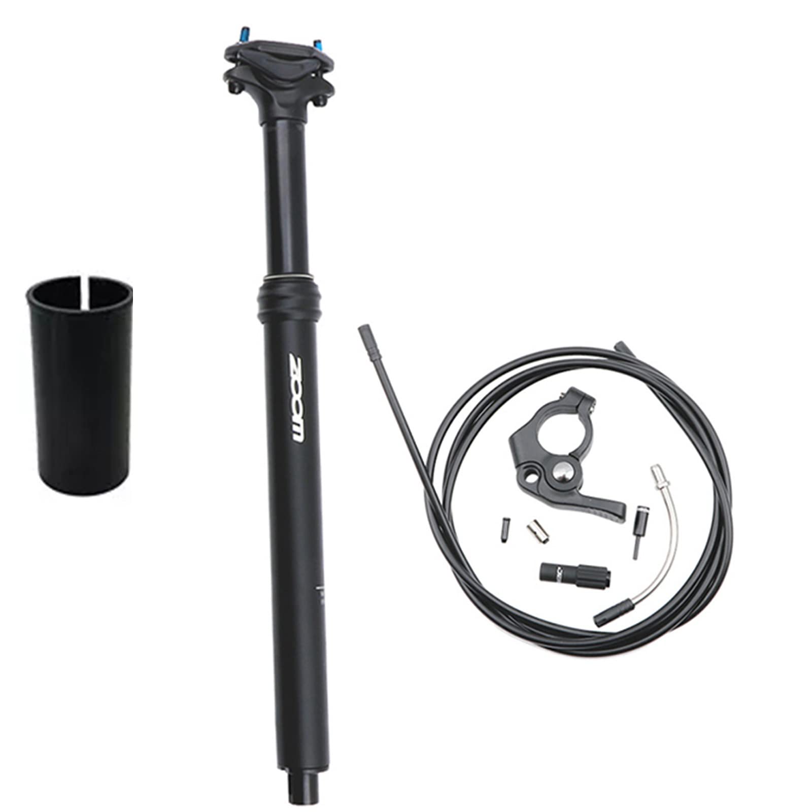 Adjustable Dropper Seatpost for Mountain Bike - 27.2/33.9x330mm Height Adjustable Bike Seat Post with Remote Control (Internal Wiring) | Perfect for Trail Riding, Downhill & Off-Road Cycling