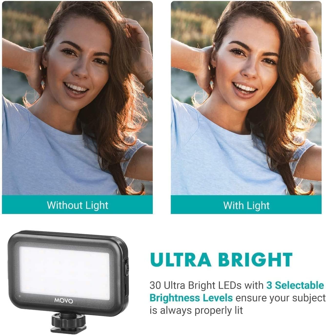 Movo iVlogger Vlogging Kit for iPhone with Full Size Tripod - YouTube Starter Kit with LED Light & Shotgun Mic - Perfect for Content Creators, Travel Vlogging & Live Streaming
