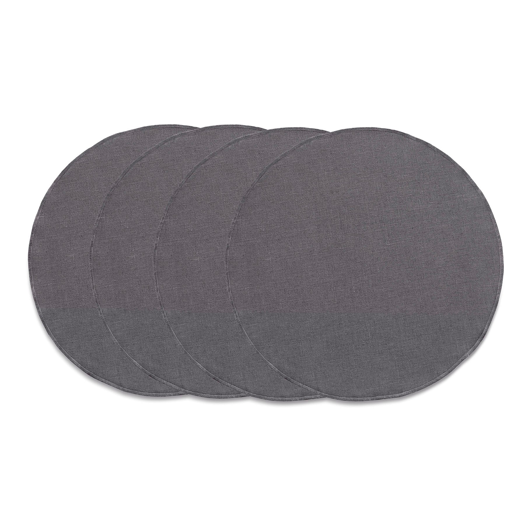 Premium Round Placemats Set of 4 - Non-Slip Heat Resistant Table Mats for Dining & Decor - Perfect for Dinner Parties, Holidays & Everyday Use
