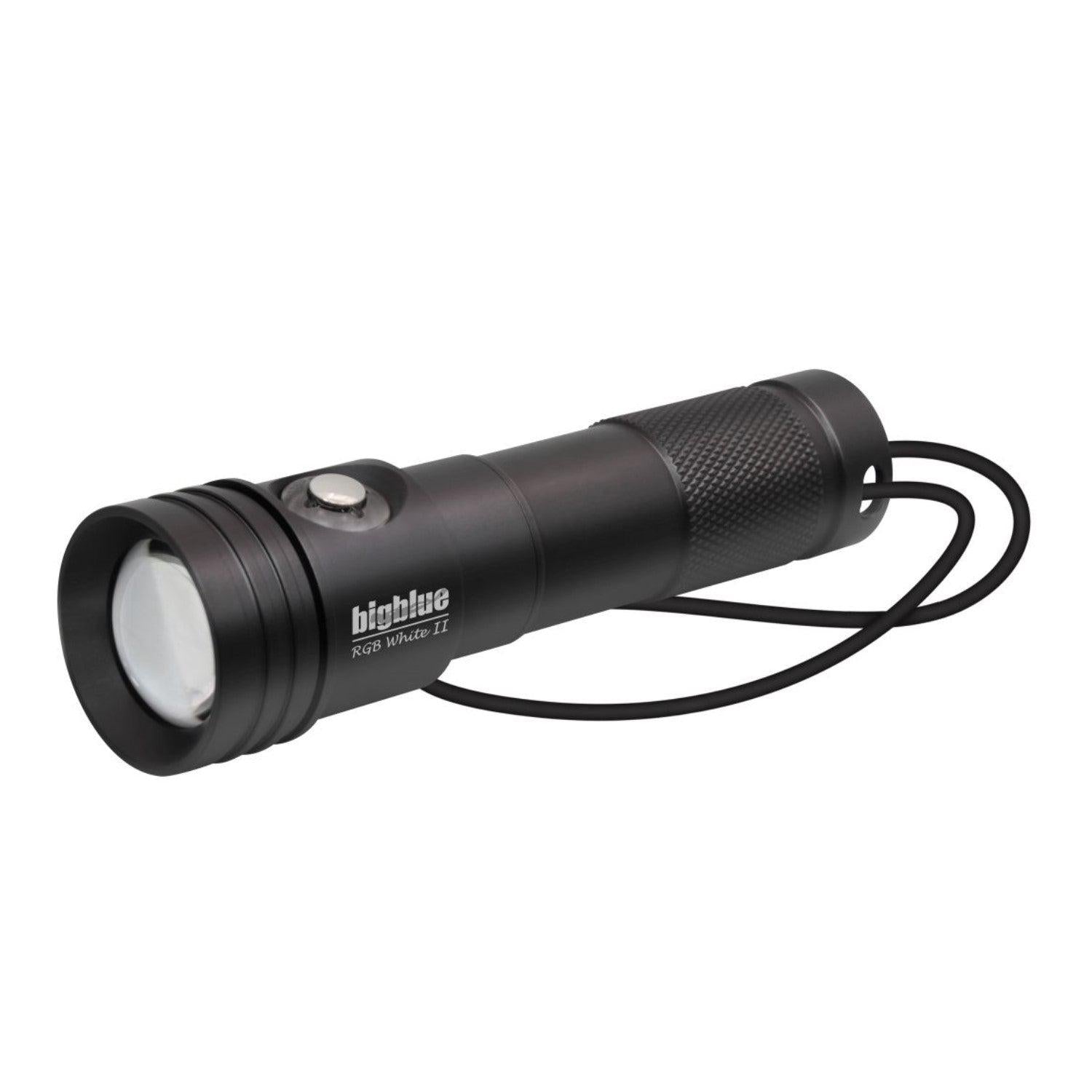 BigBlue Dive Light with Built-In 4 Color Settings (White, Red, Blue, Green) - Perfect for Night Diving, Underwater Photography & Emergency Signaling
