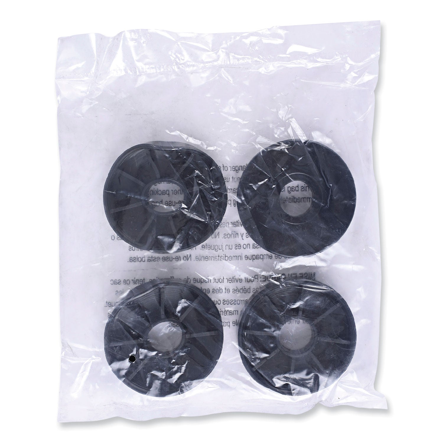 **Alera® Wire Shelving Casters with Hooded Design - 5-Wheel Set (2 Locking, Black) for Secure Mobility in Warehouses & Retail Storage**