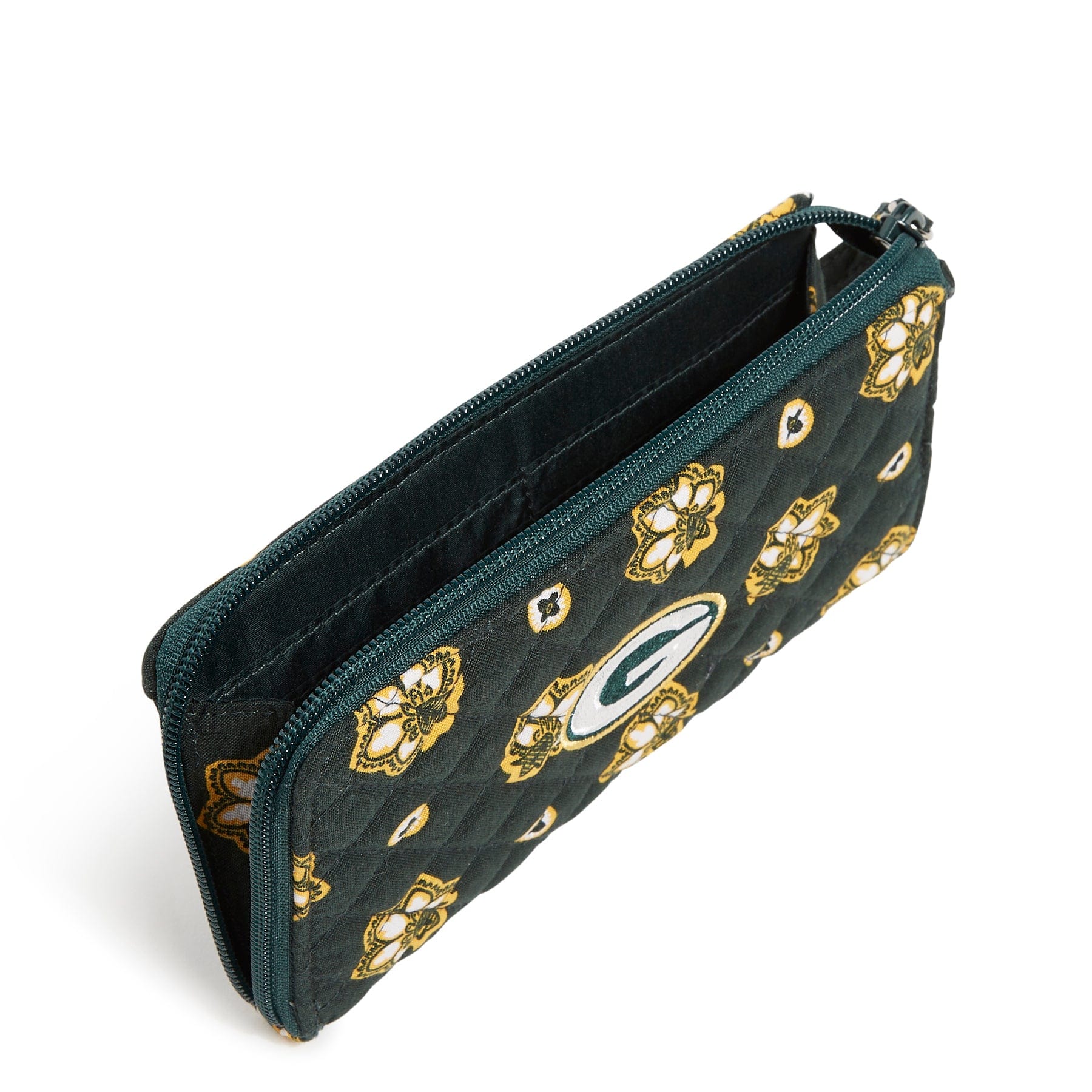 NFL RFID Blocking Front Zip Wristlet Wallet - Secure Credit Card Holder for Game Day, Travel & Everyday Use - Anti-Theft Wristlet for Women & Men