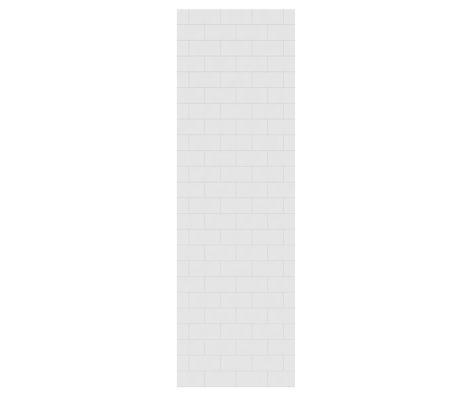 32 x 96 Swanstone Metro Subway Tile Glue-Up Bathtub and Shower Single Wall Panel - Waterproof Bathroom Wall Panel for Easy DIY Installation, Perfect for Bathroom Renovation and Shower Surrounds