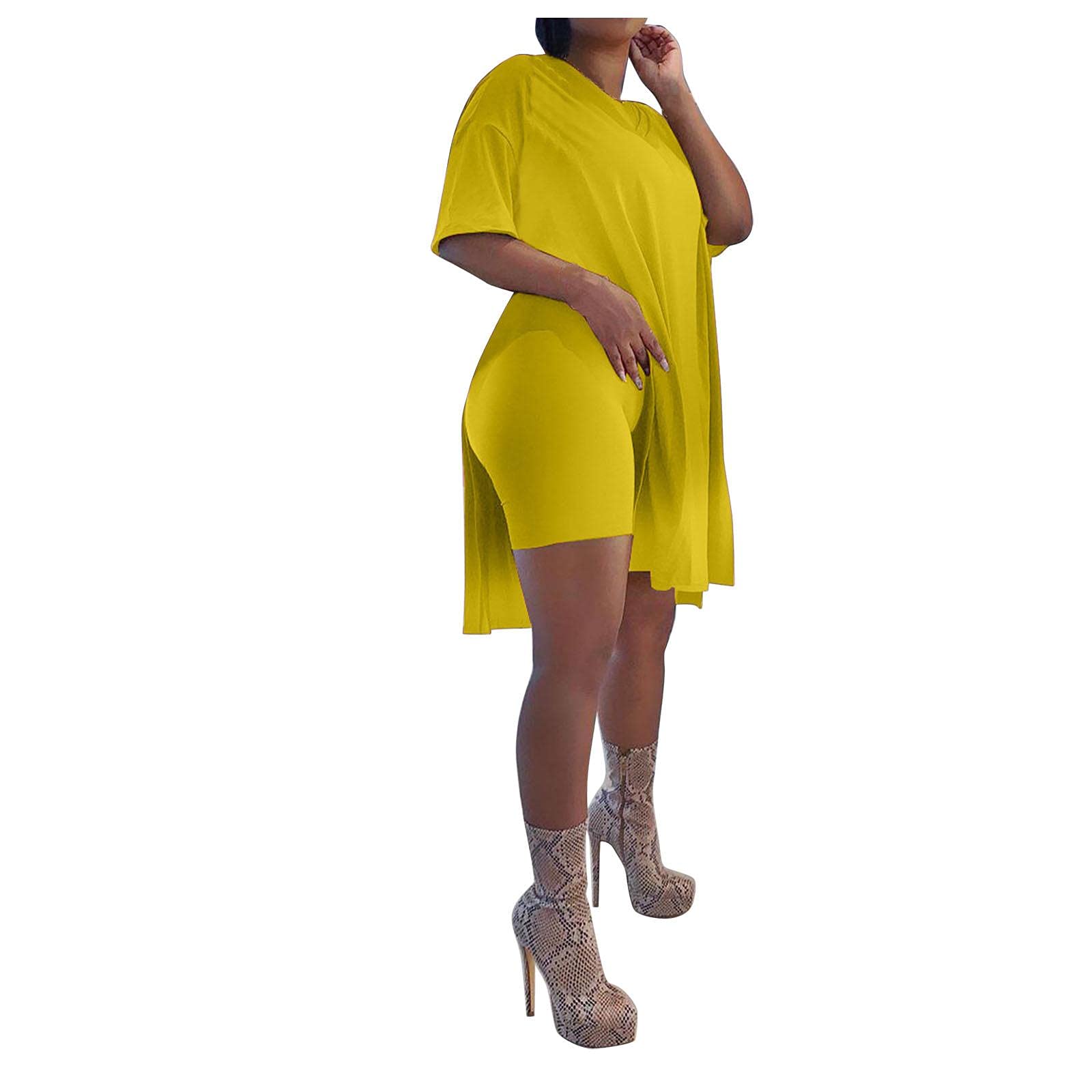 Women's Workout Set - Oversized Blouse & Leggings for Gym & Casual Wear