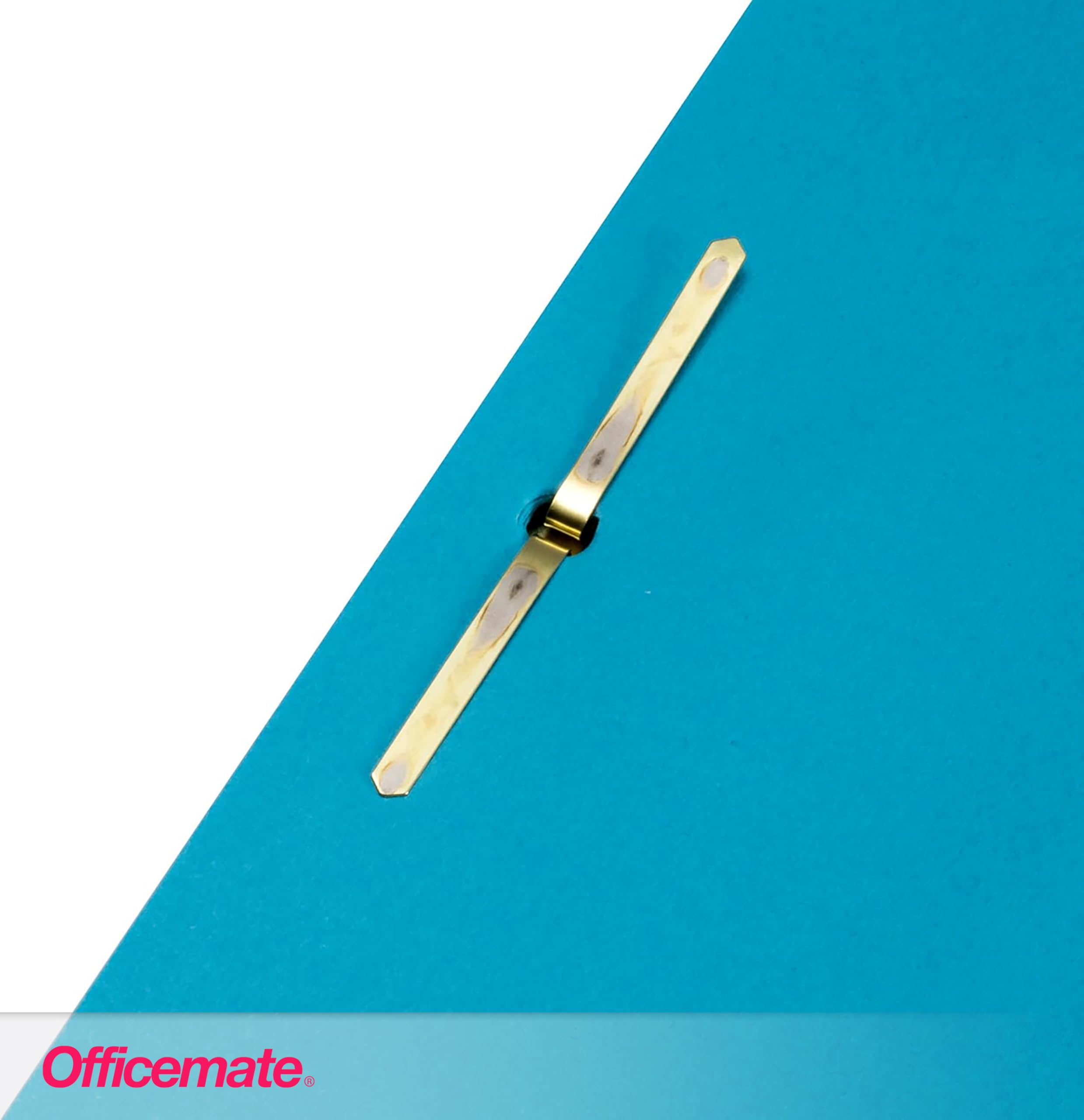 Officemate Brass Paper Fasteners 2 Inch Shank (Pack of 100) - Ideal for Office Documents, School Projects, and Crafting Supplies (Model 99817)