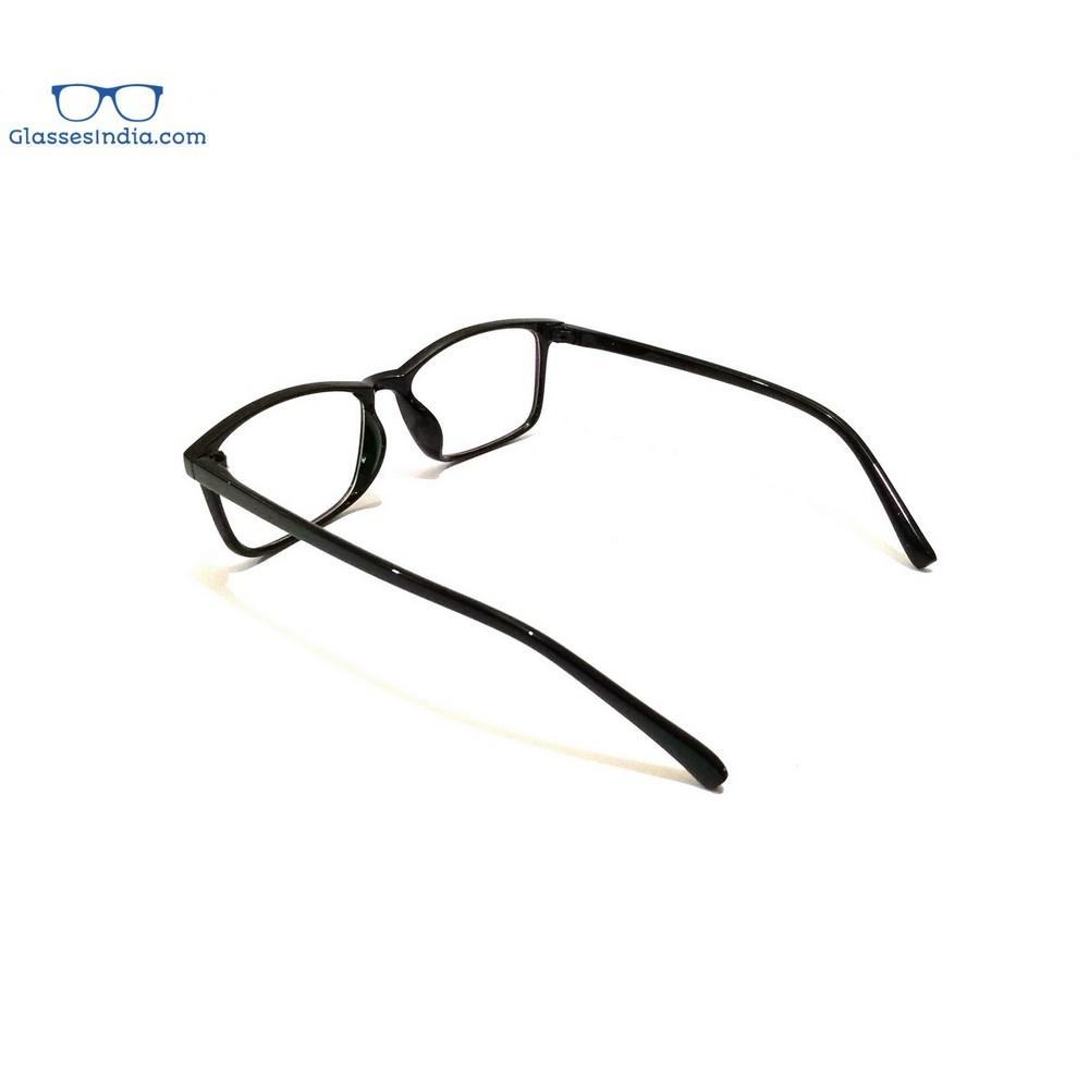 Anti Blue Light Computer Glasses - Rectangle Blue Light Blocking Eyewear for Screen Use (2392Bk) | Reduce Eye Strain for Office Work, Gaming & Digital Device Protection