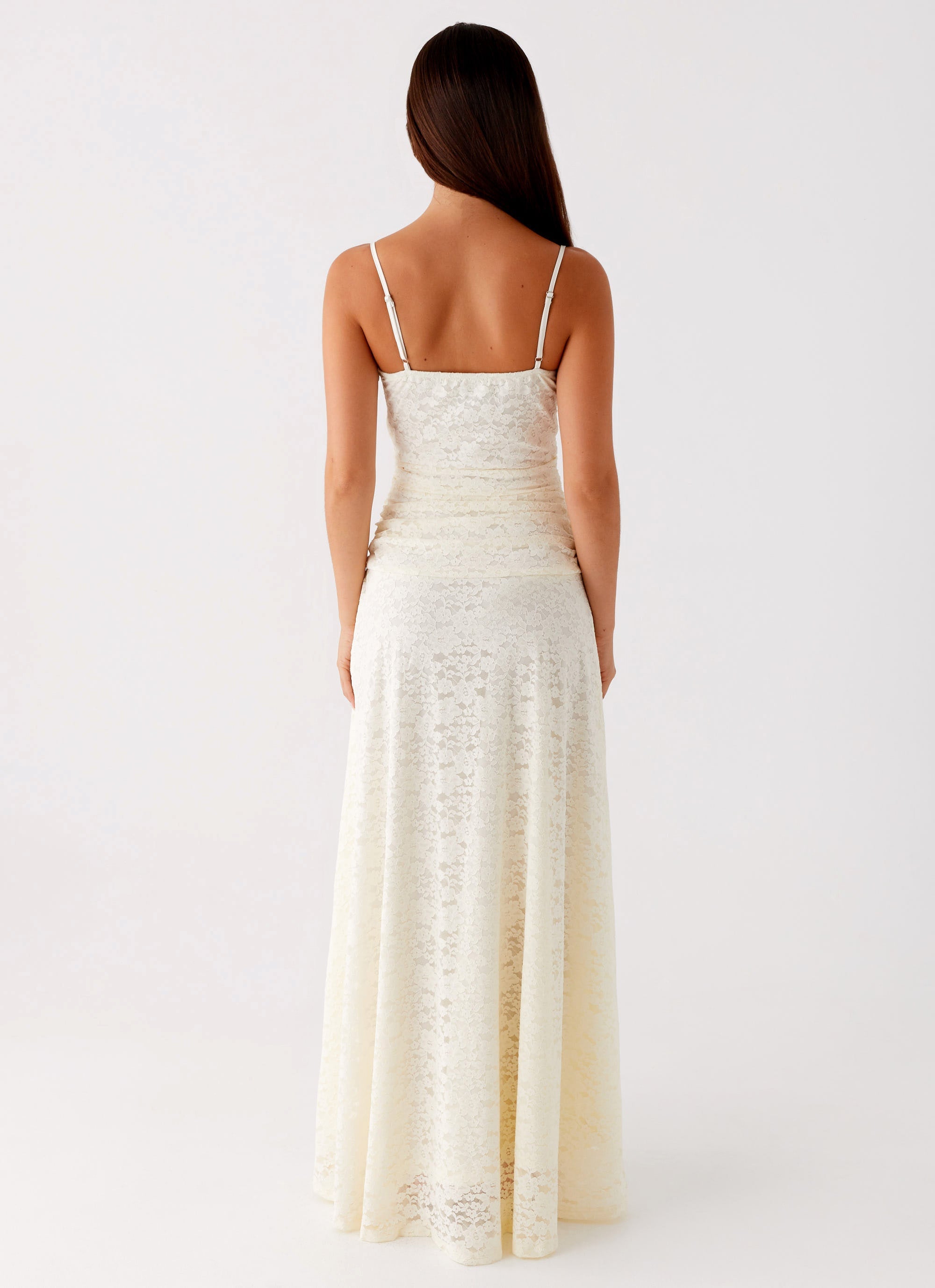 Elsa Maxi Dress Ivory - Elegant Long Flowy Summer Dress for Women, Perfect for Beach, Wedding & Party Occasions