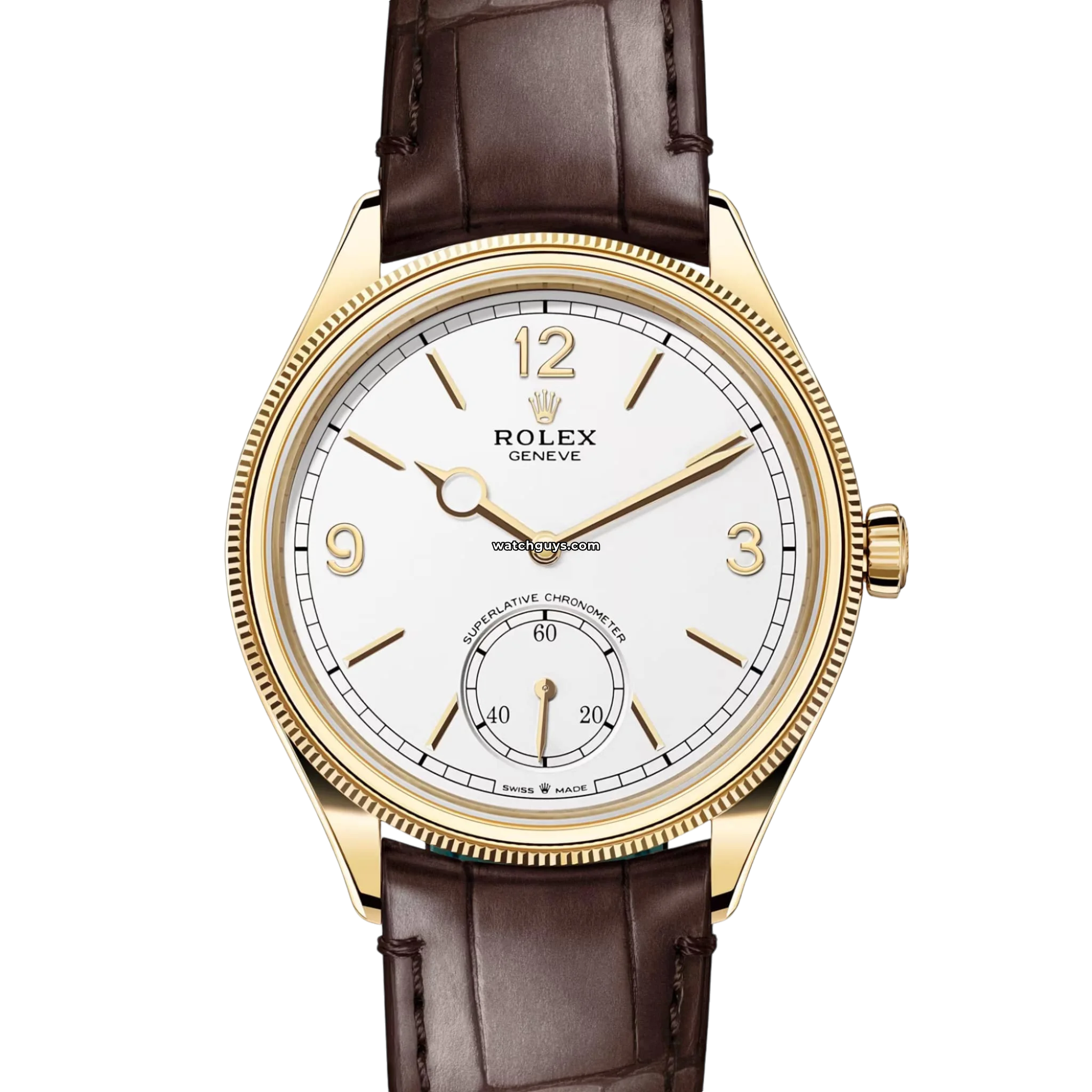 Rolex 1908 18K Yellow Gold Men's Watch 52508 - Luxury Dress Watch for Business & Formal Occasions