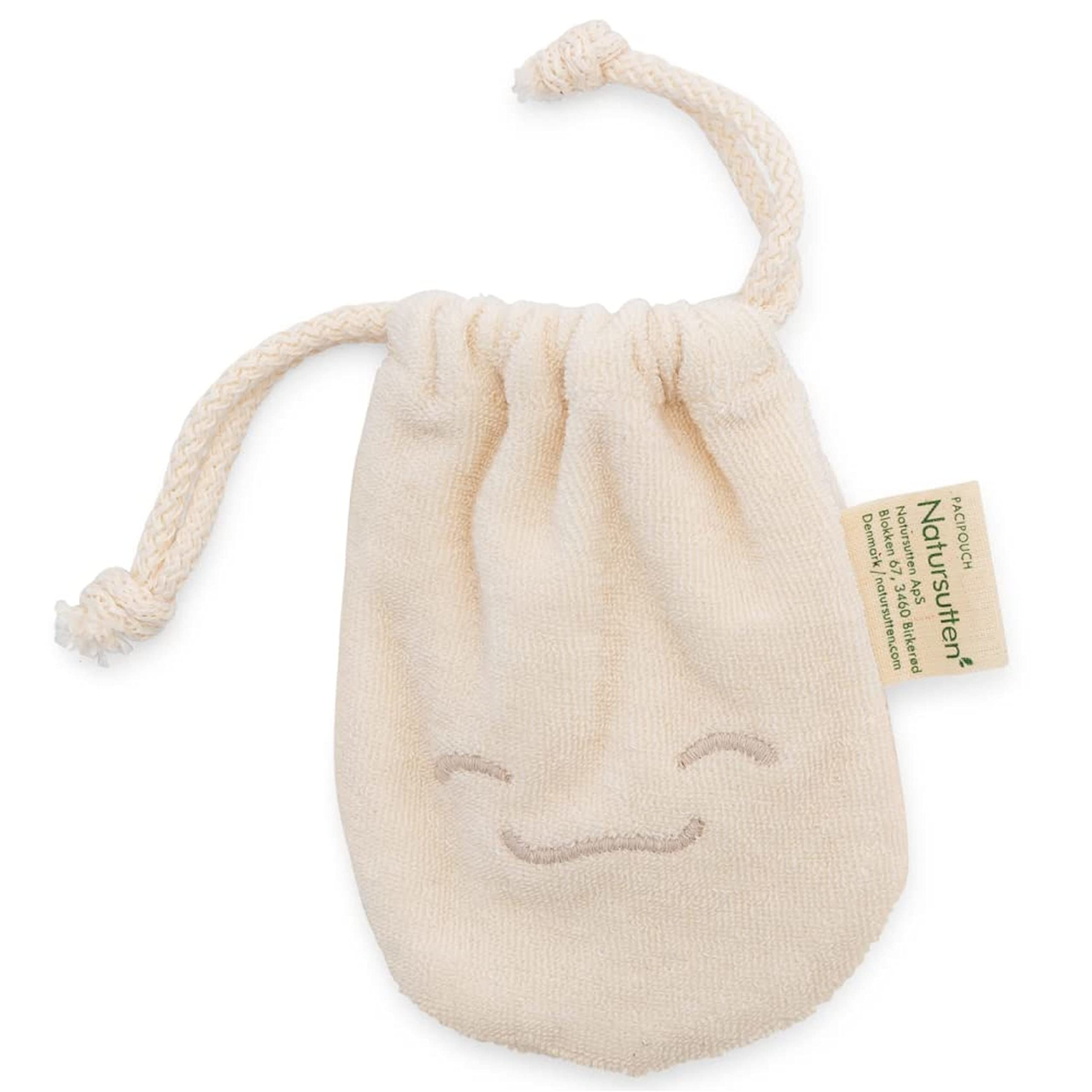 Natursutten PaciPouch - 100% Organic Cotton Pacifier Holder | Washable Soother Case for Babies | Keep Pacifiers Clean On-The-Go | Perfect for Travel, Daycare & Outdoor Activities