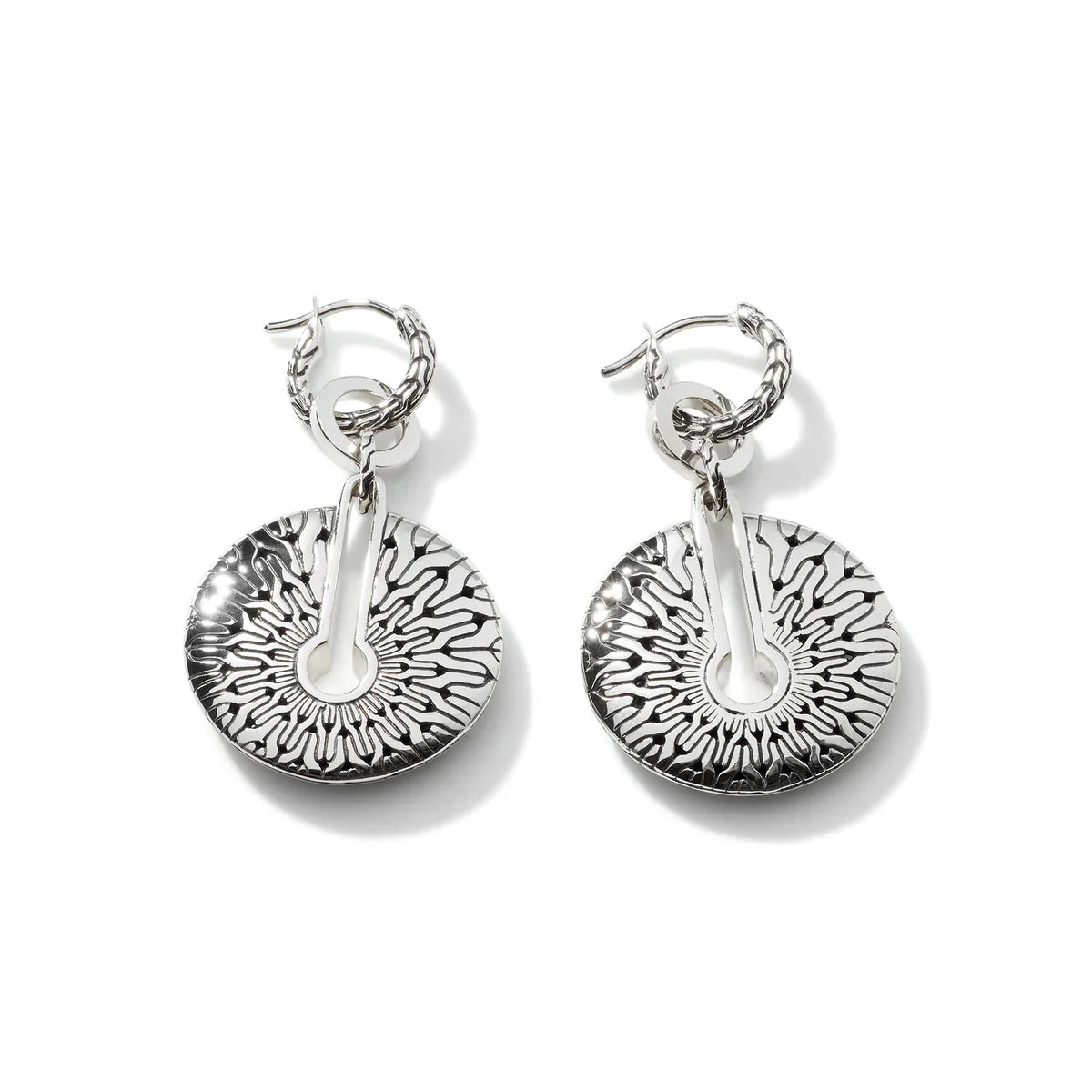 Exquisite Carved Chain Round Drop Earrings for Women – Handmade Boho Dangle Jewelry – Perfect for Parties, Weddings & Everyday Wear