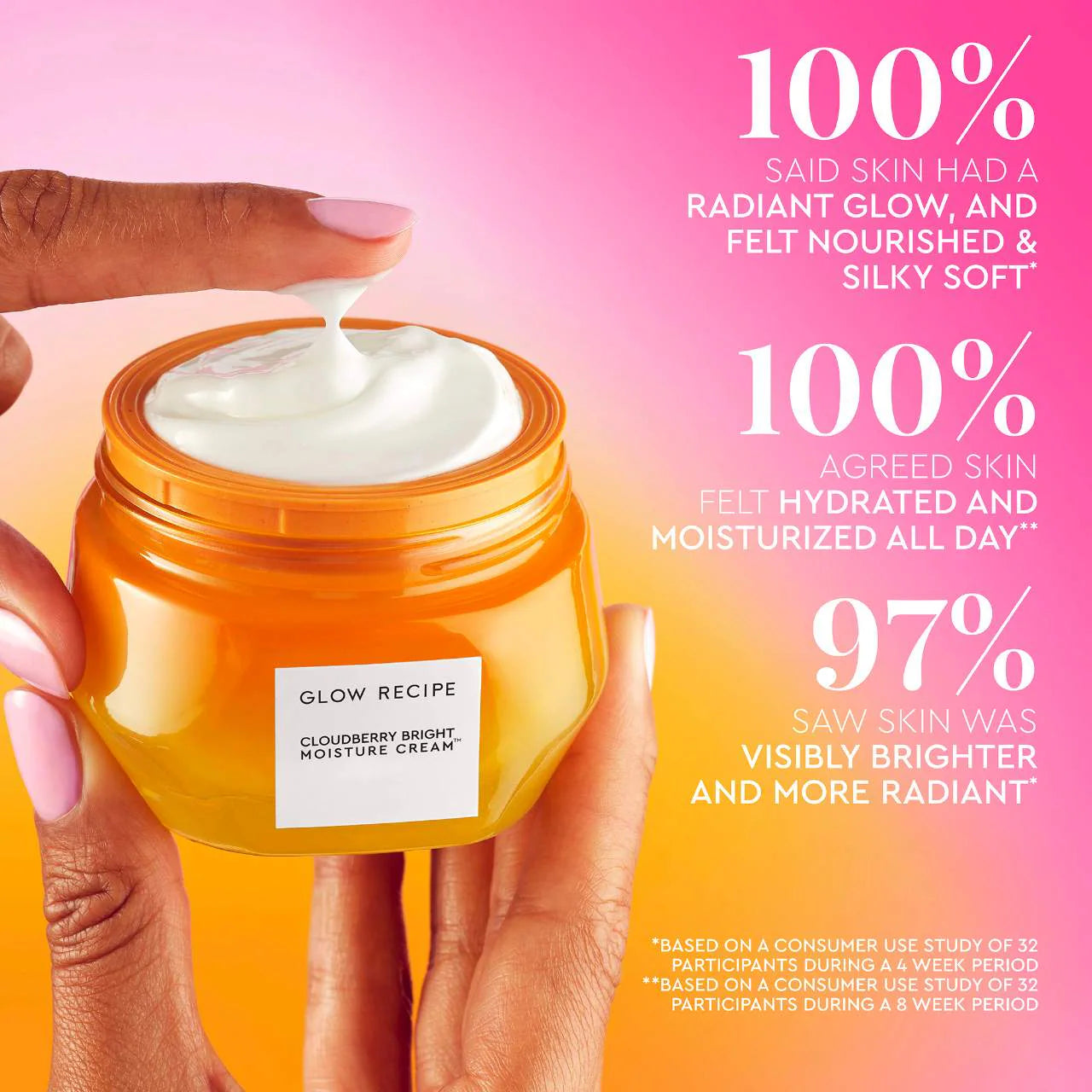 Glow Recipe Cloudberry Bright Refillable Moisturizing Cream 50ml - Hydrating Face Moisturizer for Glowing Skin | Day & Night Skincare Routine