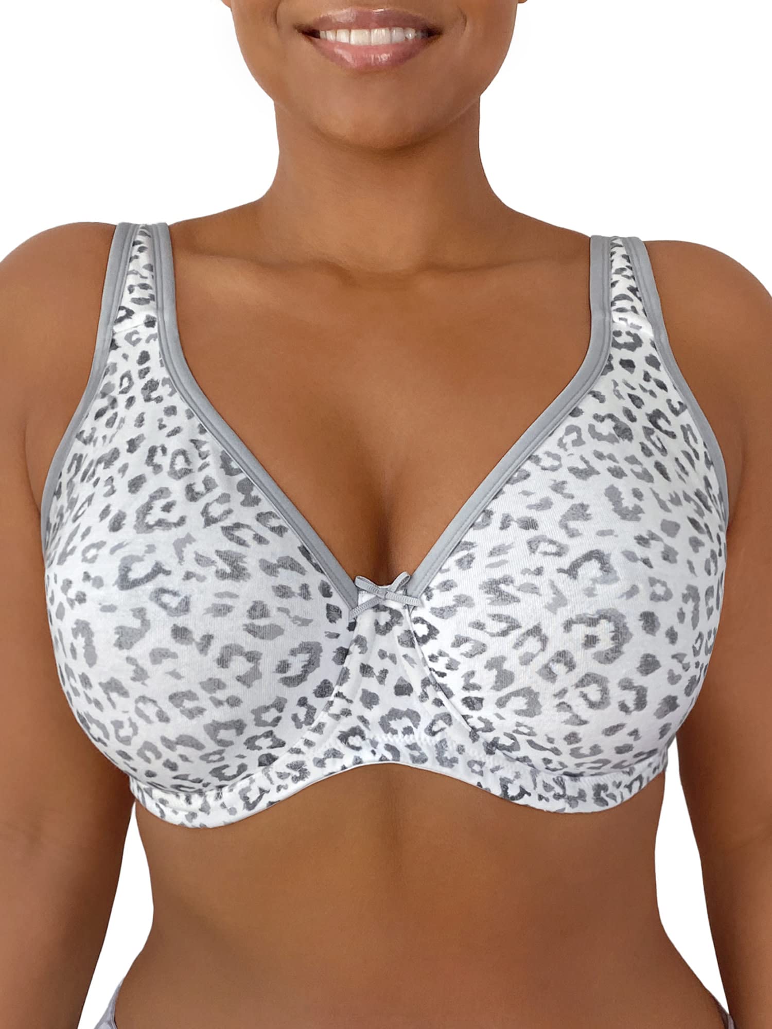 Fruit of the Loom Women's Cotton Comfort Wireless Bra - Soft Support for Everyday Wear, Workouts & Lounge