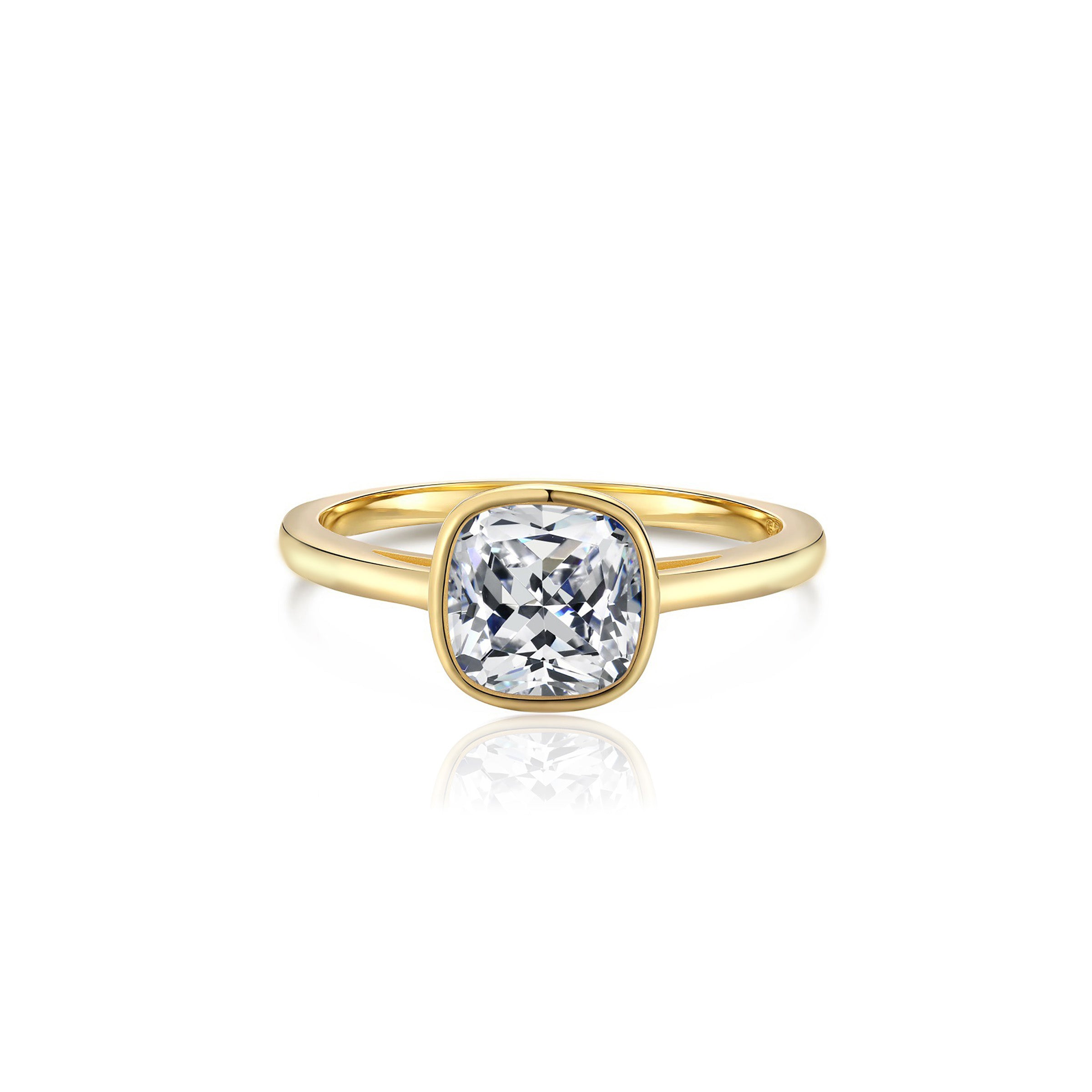 Cushion Cut Moissanite Memorial Ring for Ashes - Elegant Crystal Square Cremation Jewelry for Women | Perfect for Remembrance, Sympathy Gifts & Special Occasions