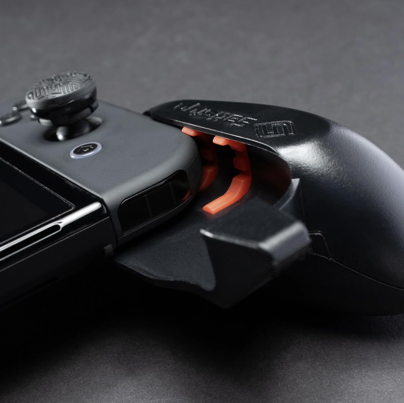Satisfye ZenGrip Ronin Grip for Nintendo Switch & OLED - Ergonomic, Dockable Switch Accessory for Joy-Con Comfort - Perfect for Handheld Gaming, Travel, and Long Play Sessions (Black)