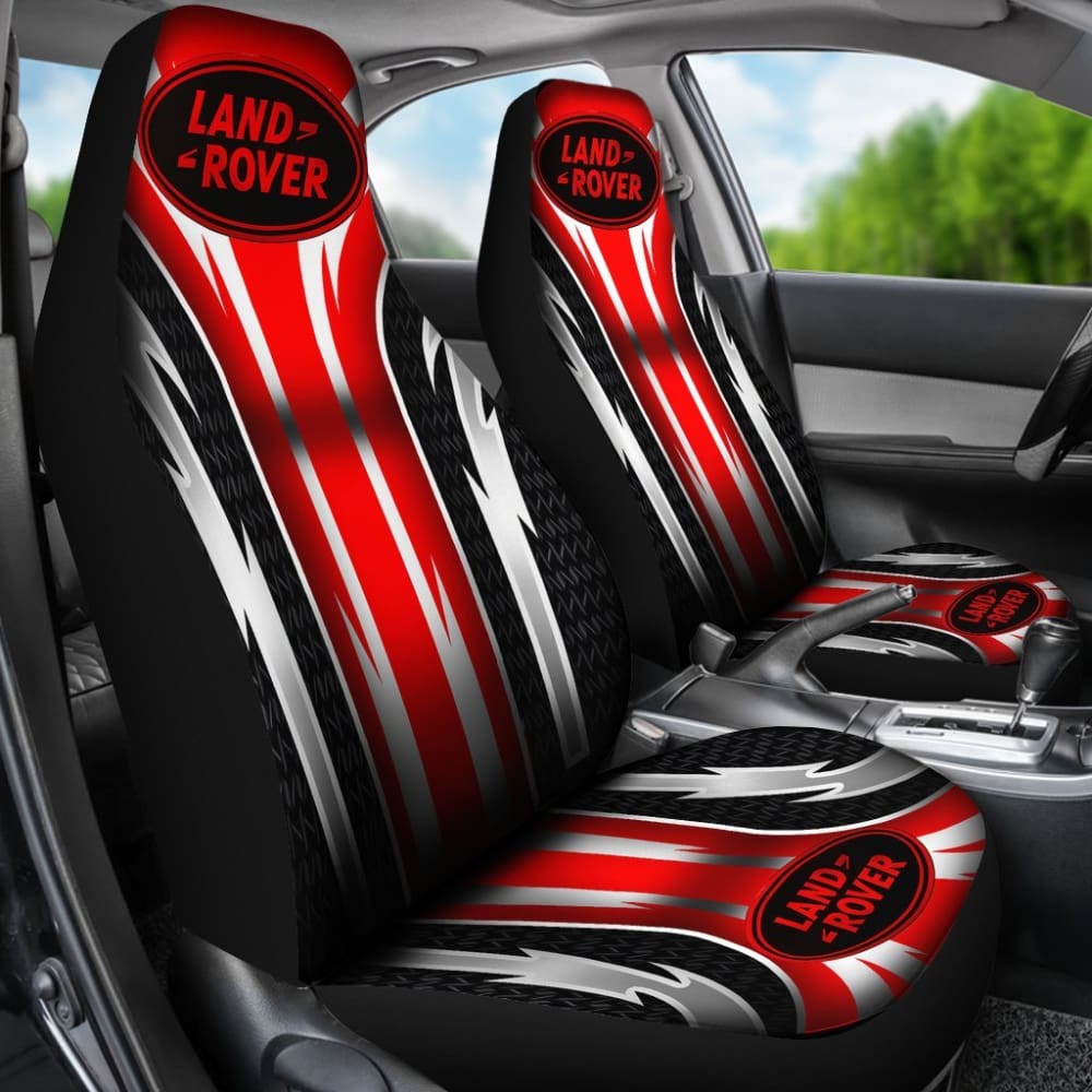 Premium 2-Piece Front Seat Covers for Land Rover - Durable Red Auto Accessories (Part# 144627) | Perfect for Off-Road Adventures & Daily Commutes