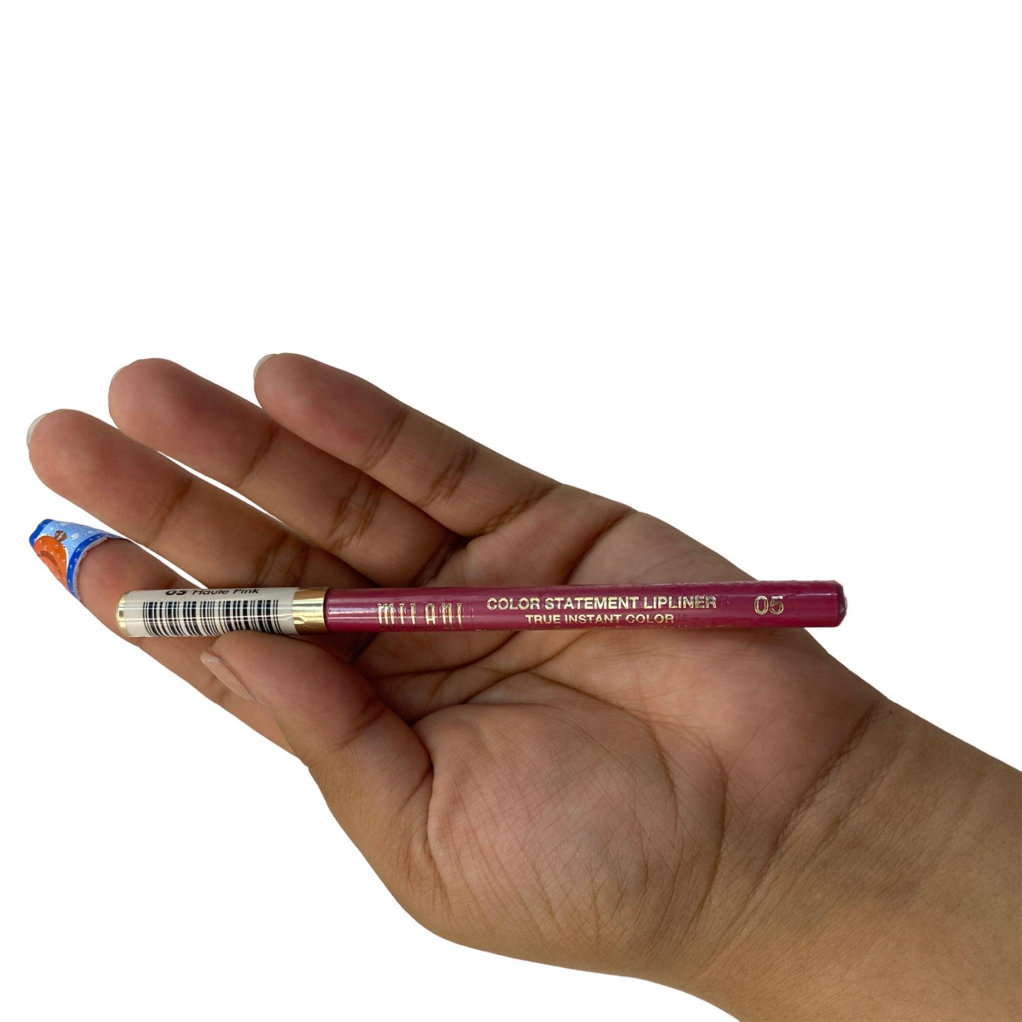 Milani 05 Haute Pink True Instant Color Statement Lipliner - 50 Pcs Box | Long-Lasting Lip Liner Pencil for Precise Definition & Bold Matte Finish | Perfect for Everyday Wear, Special Occasions & Makeup Artists