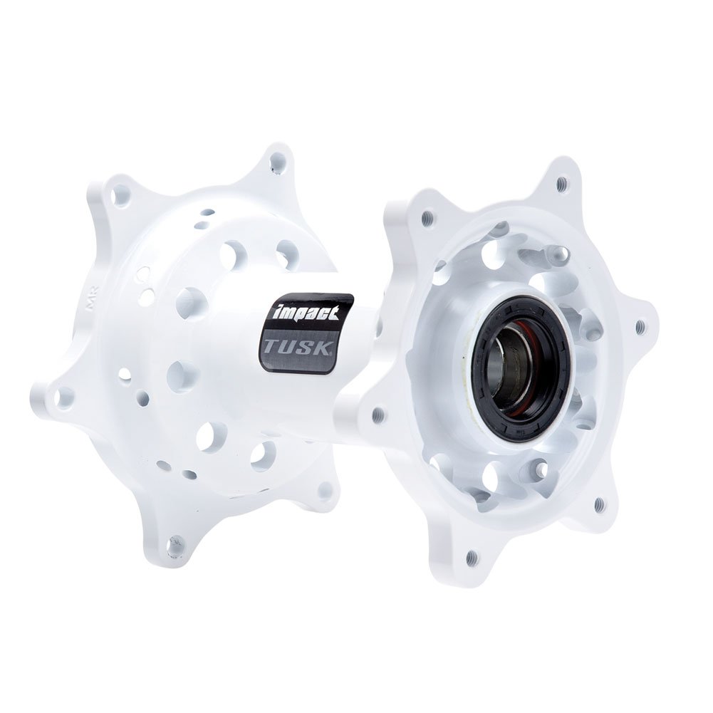 TUSK Impact-Resistant Motorcycle Rear Hub - White Compatible with Husqvarna FE 501 S (2015-2016, 2020-2023 Models) | Durable Off-Road Replacement Part for Trail Riding & Motocross Racing