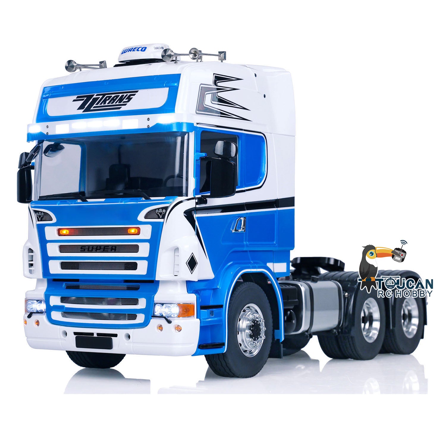 Custom 1/14 Scale LESU 6x6 RC Tractor Truck - Painted & Assembled Radio Control Car with Metal Chassis - Hobby Model with Optional ESC & Servo Motor - Perfect for Off-Road Racing, Crawling & Collector Displays