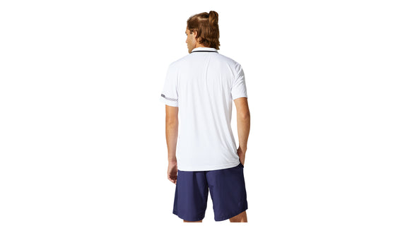 ASICS Men's Court Polo Shirt - Breathable Tennis & Golf Performance Top in Brilliant White - Ideal for Sports & Casual Wear