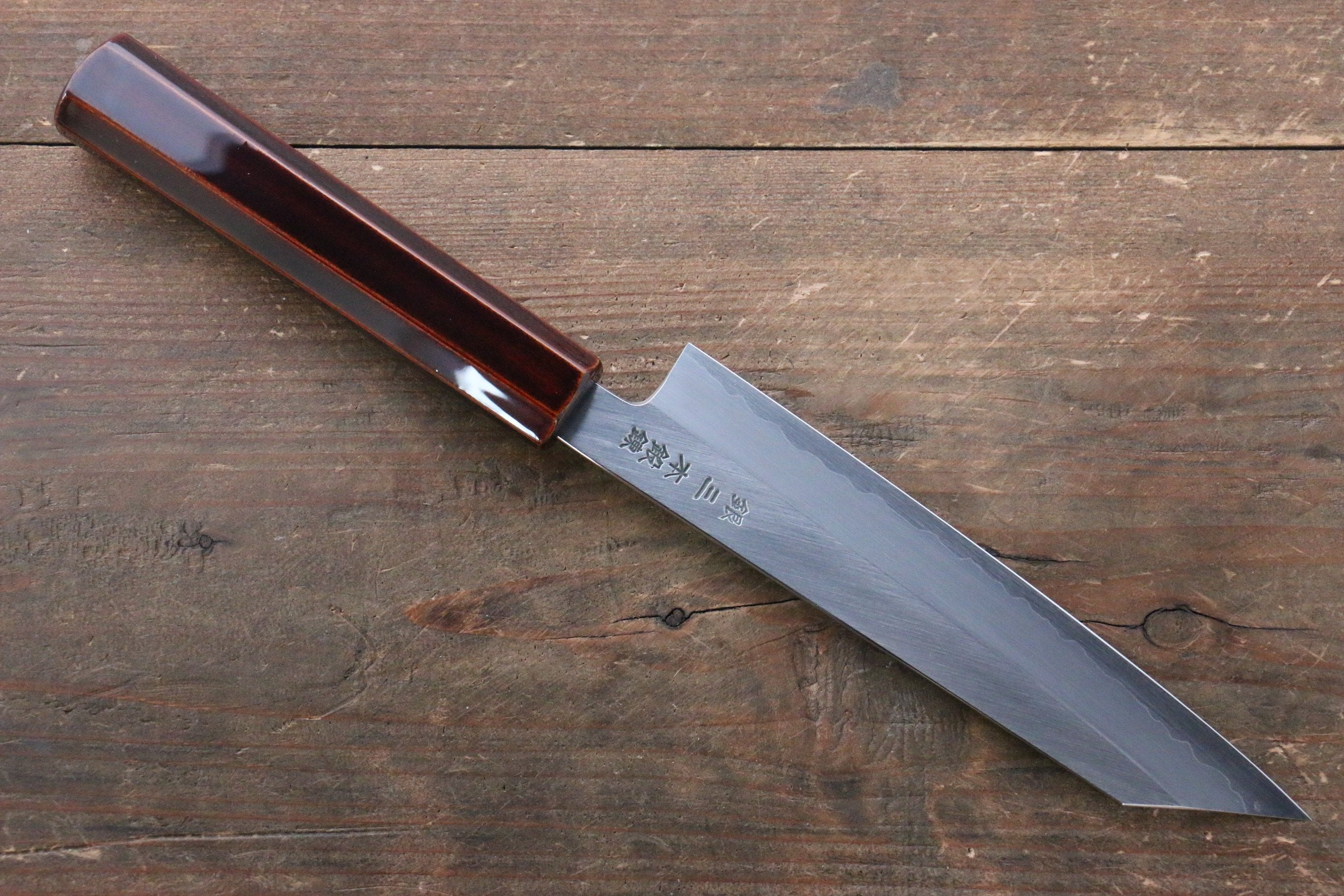 Premium Seisuke Silver Steel Kiritsuke Petty Utility Knife 150mm - Japanese High Carbon Stainless Steel Blade with Lacquered Wood Handle - Perfect for Sushi, Vegetables & Precision Kitchen Tasks