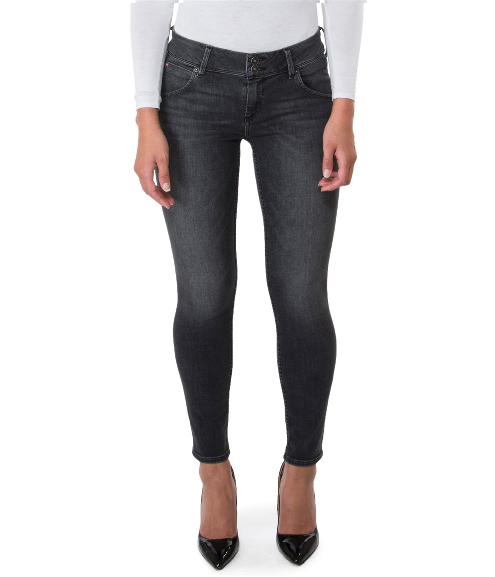 HUDSON Women's Collin Skinny Fit Jeans - High Waist Stretch Denim Pants for Casual Wear & Office Outfits | Comfortable Slim Fit for Everyday Style