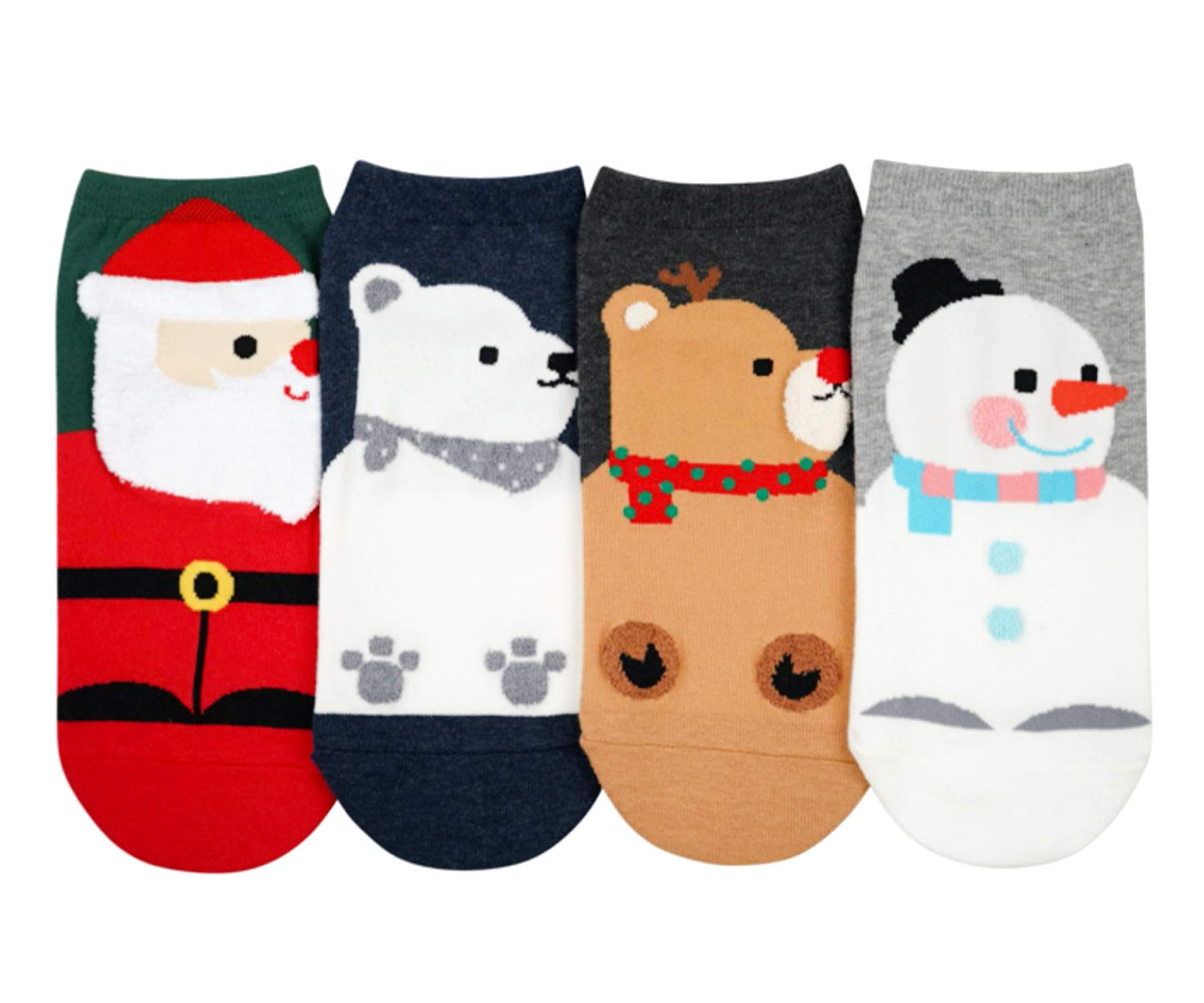 Women's Winter Themed Socks Set - Crew, Ankle & No Show Socks for Women & Teens | Korean-Made Cozy Socks | Perfect for Cold Weather, Gifts & Holiday Outfits