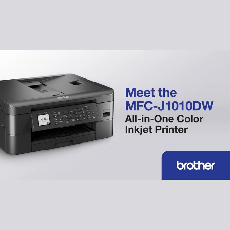 Brother MFC J1010DW Wireless All-in-One Inkjet Printer with Scanner, Copier & Fax | Home Office Printing, Scanning & Copying Solution