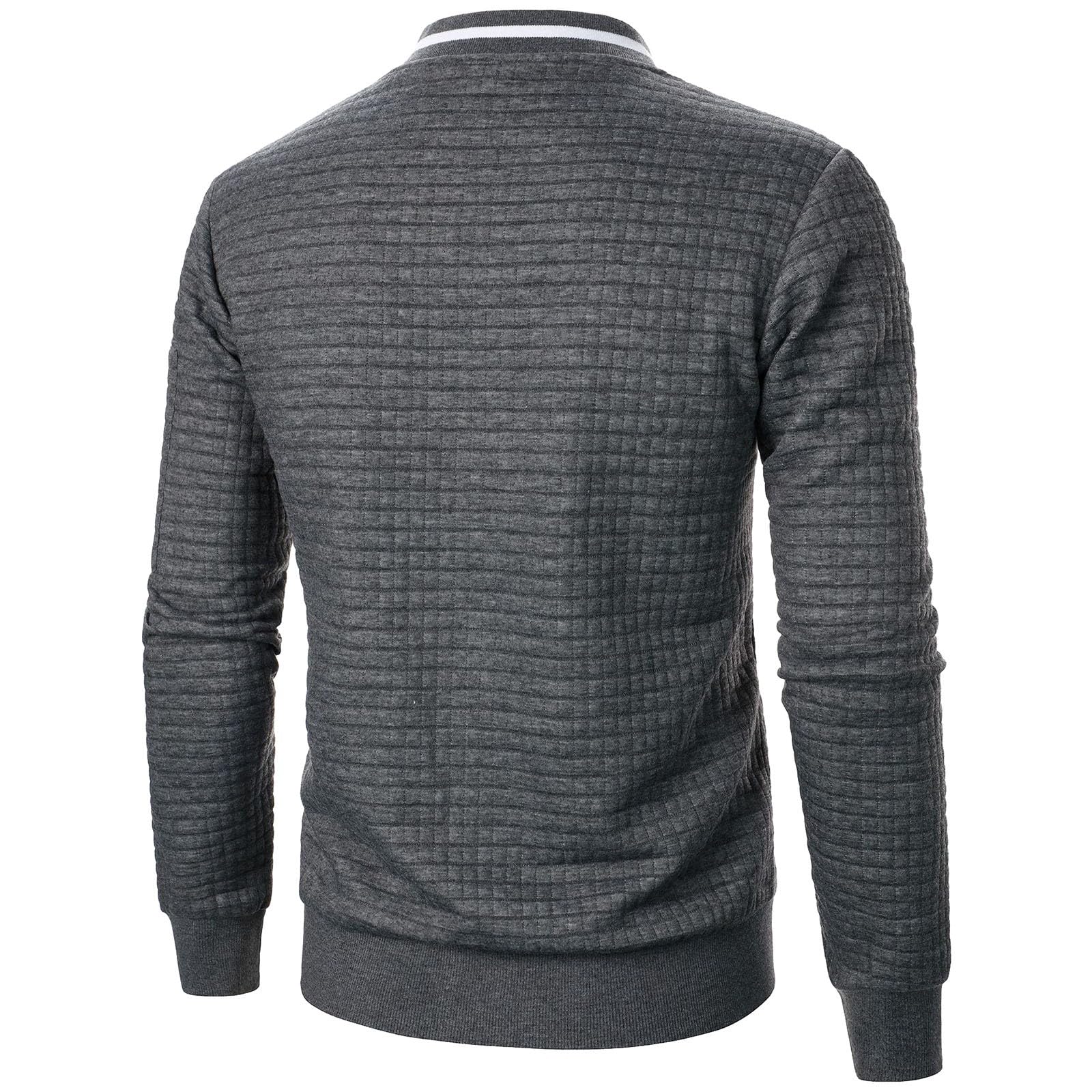 Men's Lightweight Varsity Jacket - Full Zip Waffle Bomber Jacket with Zipper Pockets | Sporty Casual Outerwear for College, Streetwear & Everyday Comfort