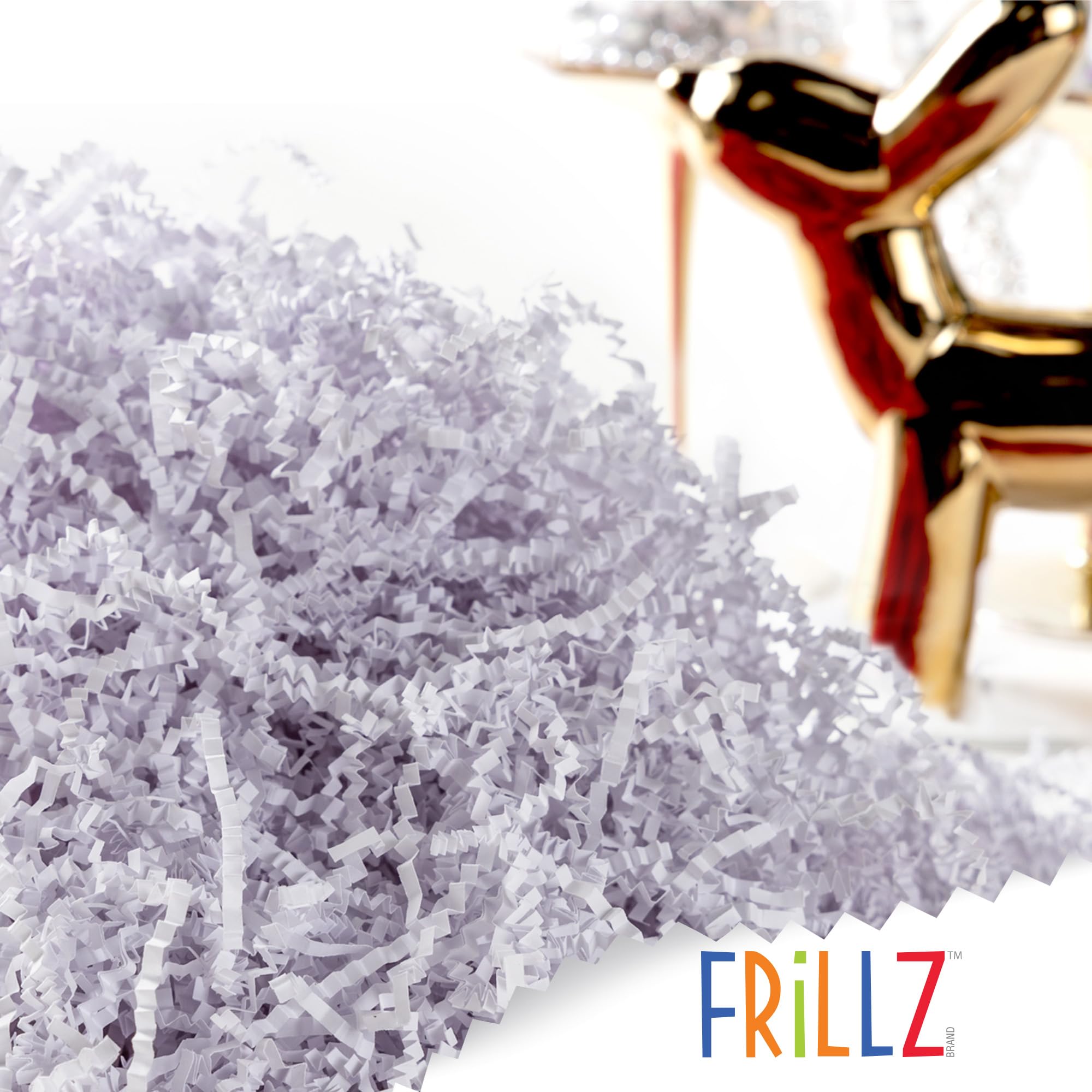 Premium Crinkle Cut Paper Shred Filler - 2 LB Bulk Pack for Gift Baskets, Packaging & Protection | Perfect for Birthdays, Weddings, Anniversaries, Valentine's Day & Special Occasions | Elegant White Decorative Filler for Home, Party & Event Decor