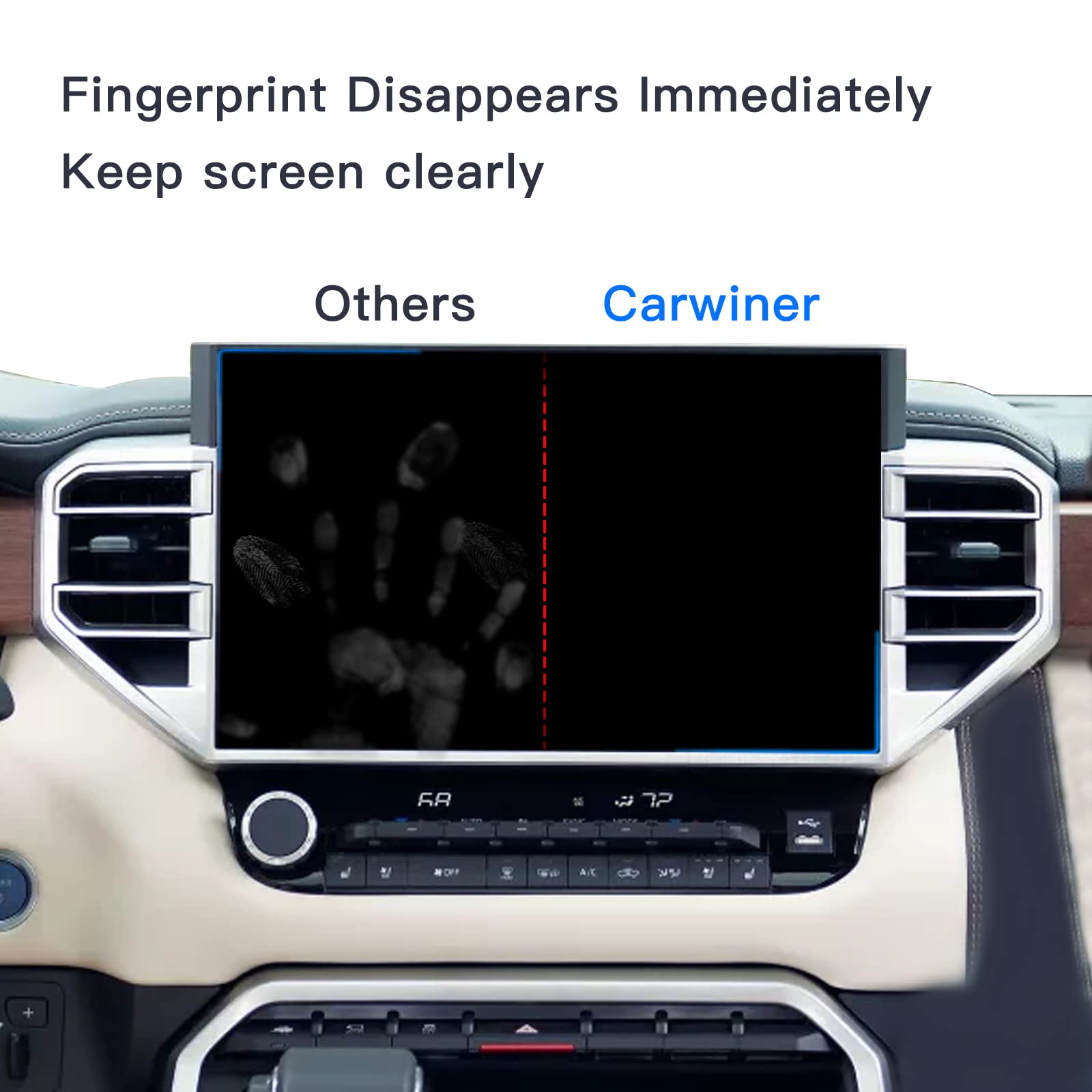 Carwiner HD Screen Protector for 2022-2025 Toyota Tundra & 2023-2025 Toyota Sequoia 14