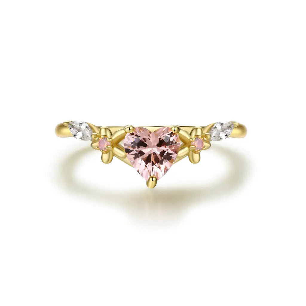 Erica Sweetheart Ring - Elegant Heart-Shaped Jewelry for Women | Perfect for Valentine's Day, Anniversary & Romantic Gifts