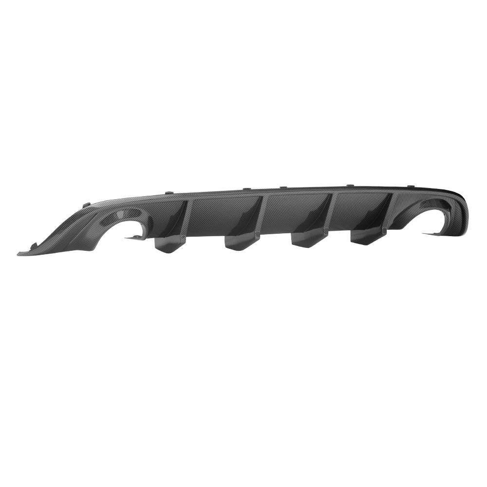 **FREEMOTOR802 Rear Bumper Diffuser for 2015-2023 Dodge Charger SRT | Carbon Fiber Print PP Rear Lip | Compatible with Round Exhaust Tips | Enhances Sporty Look & Aerodynamics**    *(Perfect for car enthusiasts looking to upgrade their Dodge Charger SRT’s rear styling and performance.)*