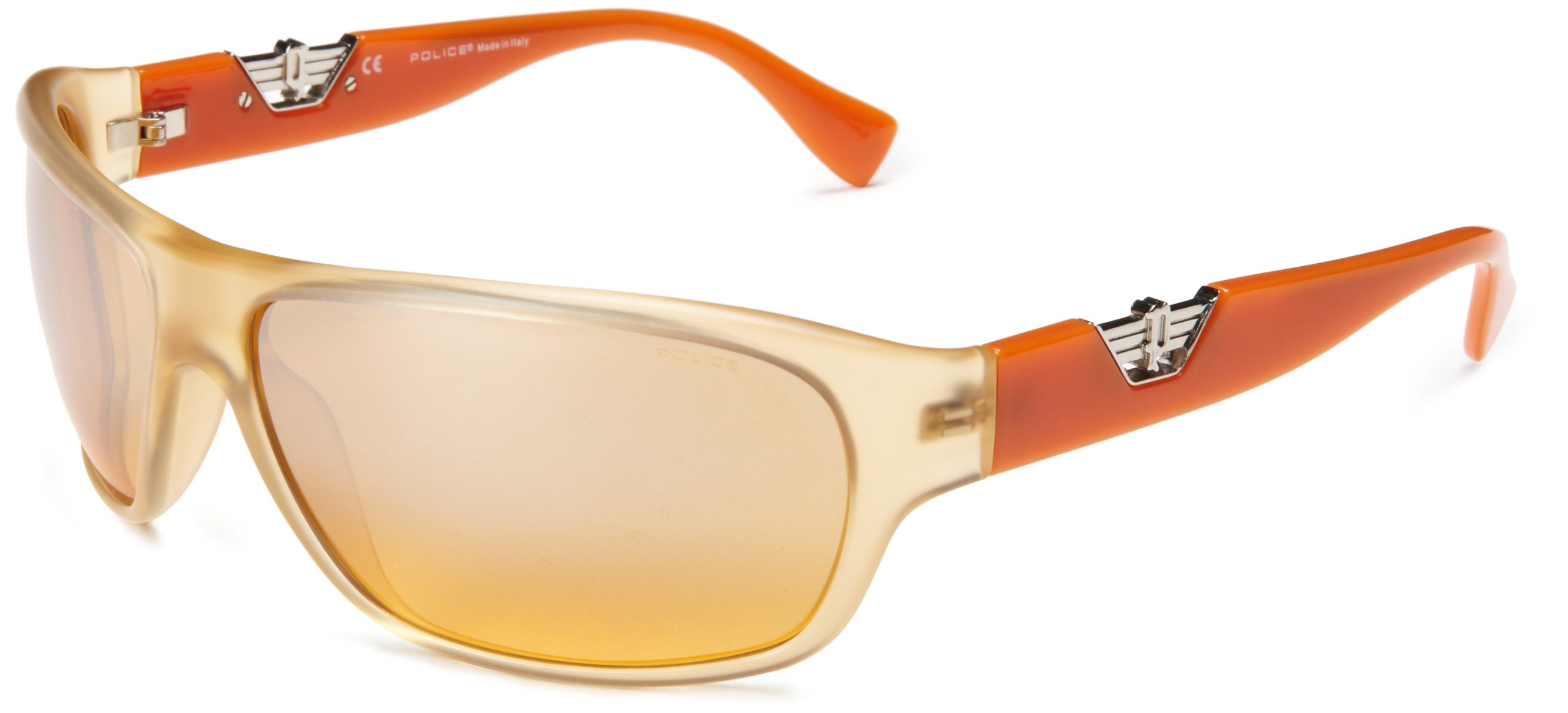 Police S1803-JA1X Sport Sunglasses for Men - UV Protection, Polarized, Lightweight & Durable for Running, Cycling, Fishing & Outdoor Activities