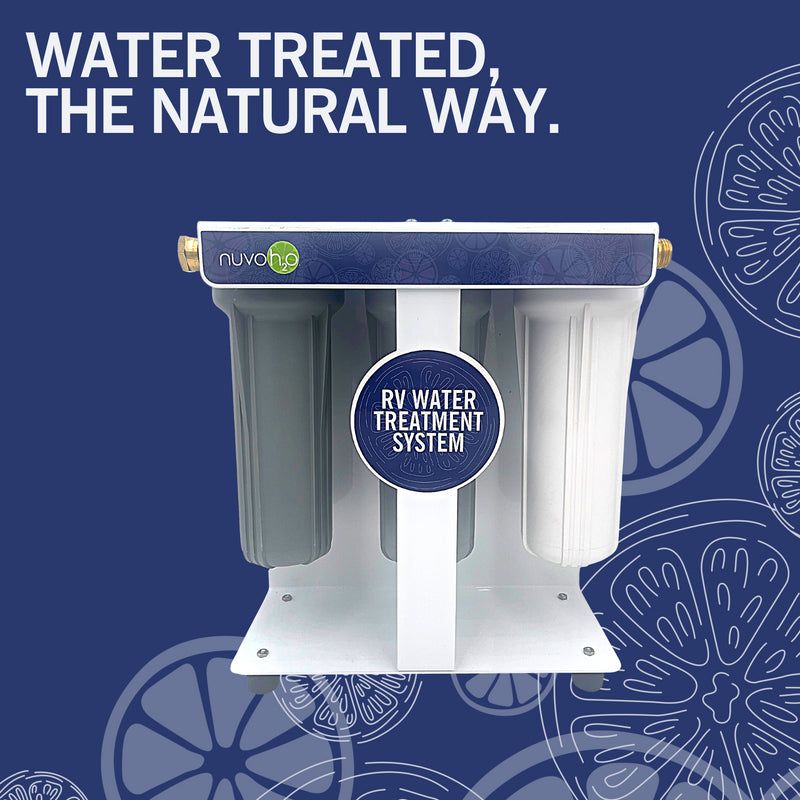 NuvoH2O RV Water Softener System - Salt-Free Water Treatment for RVs & Campers | Perfect for Travel, Boondocking & Outdoor Adventures