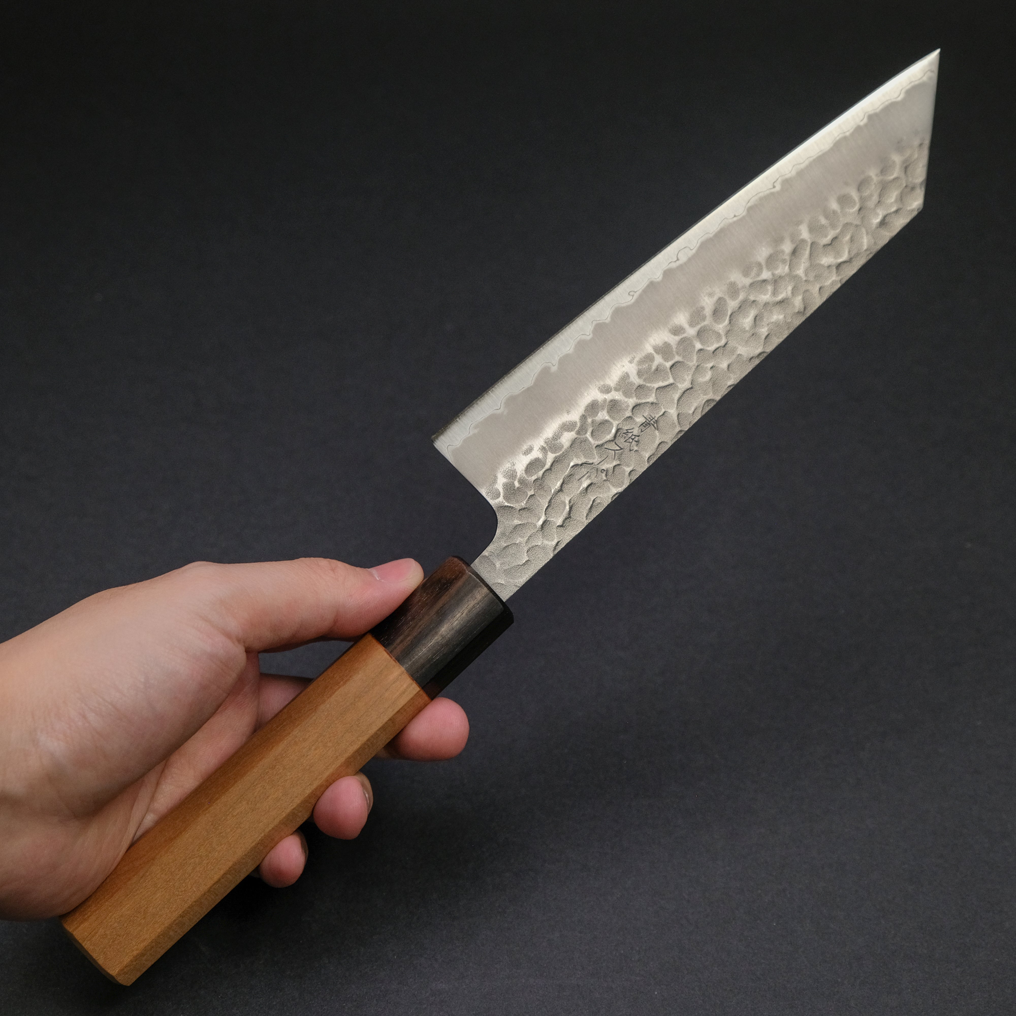 Hitohira Futana SB Migaki Tsuchime Bunka Knife - Japanese Chef Knife with Cherry Wood Handle - Perfect for Slicing, Dicing & Precision Cutting in Professional & Home Kitchens