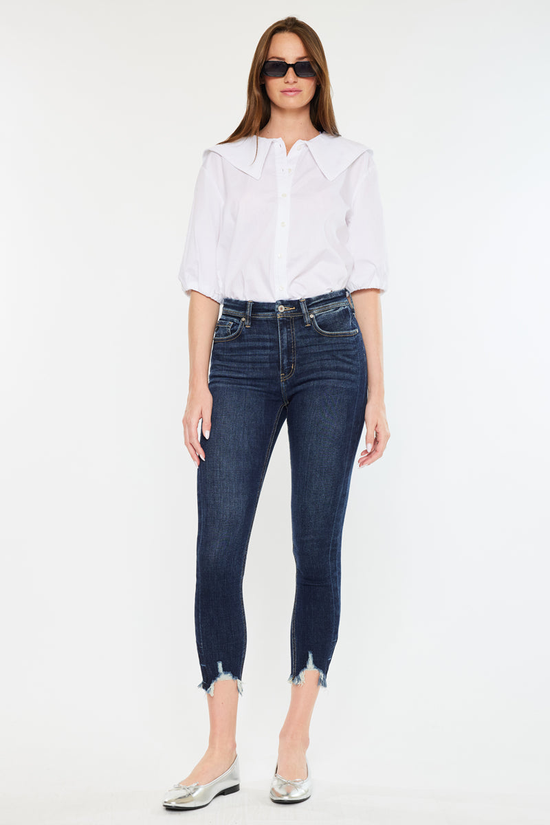 Aspen High Rise Ankle Skinny Jeans for Women - Stretch Denim Pants, Slim Fit, Comfortable & Fashionable - Perfect for Casual Wear, Office, and Night Out