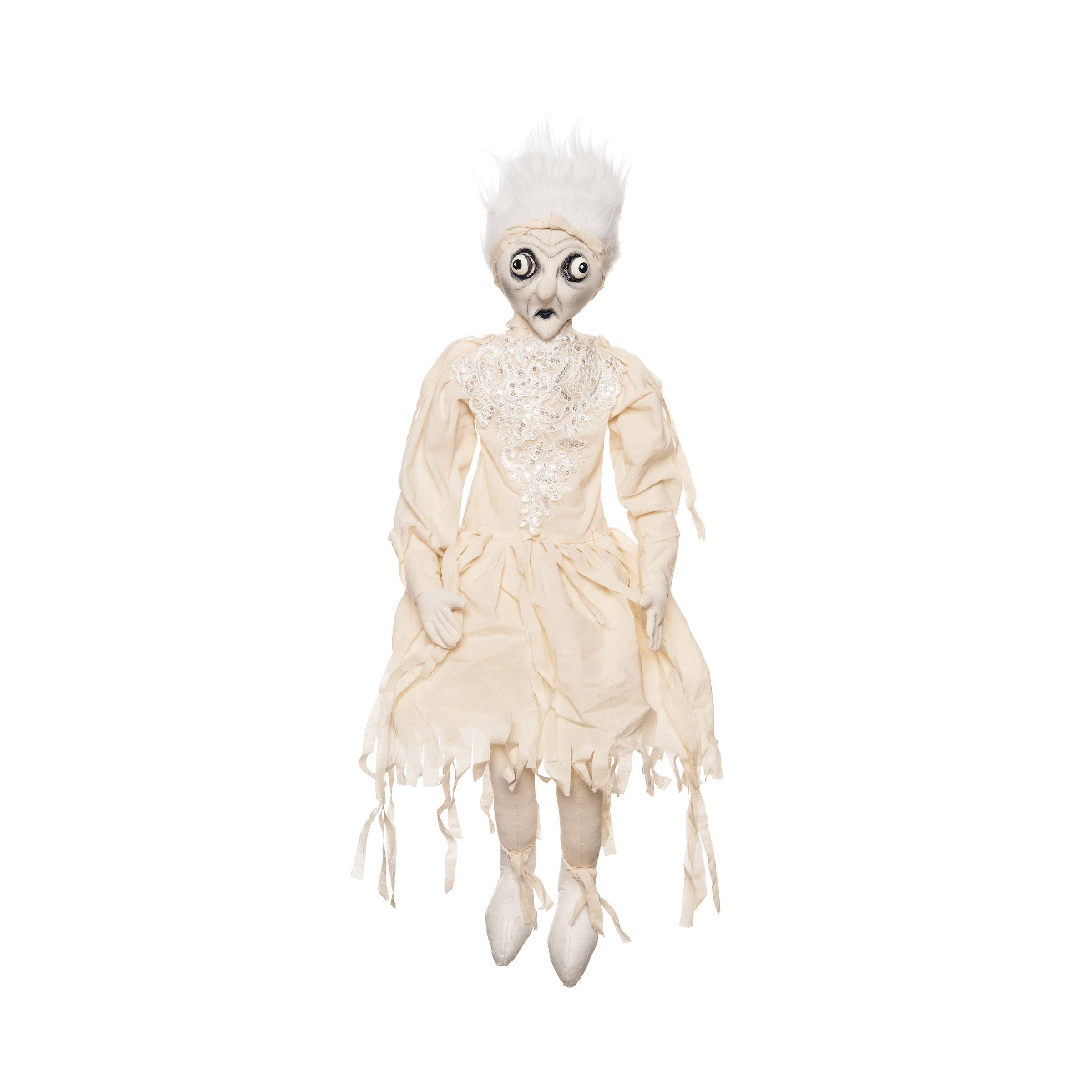 Handmade Gert Ghost Art Doll - Unique Collectible Halloween Decor & Gift for Home, Office, or Party Decoration