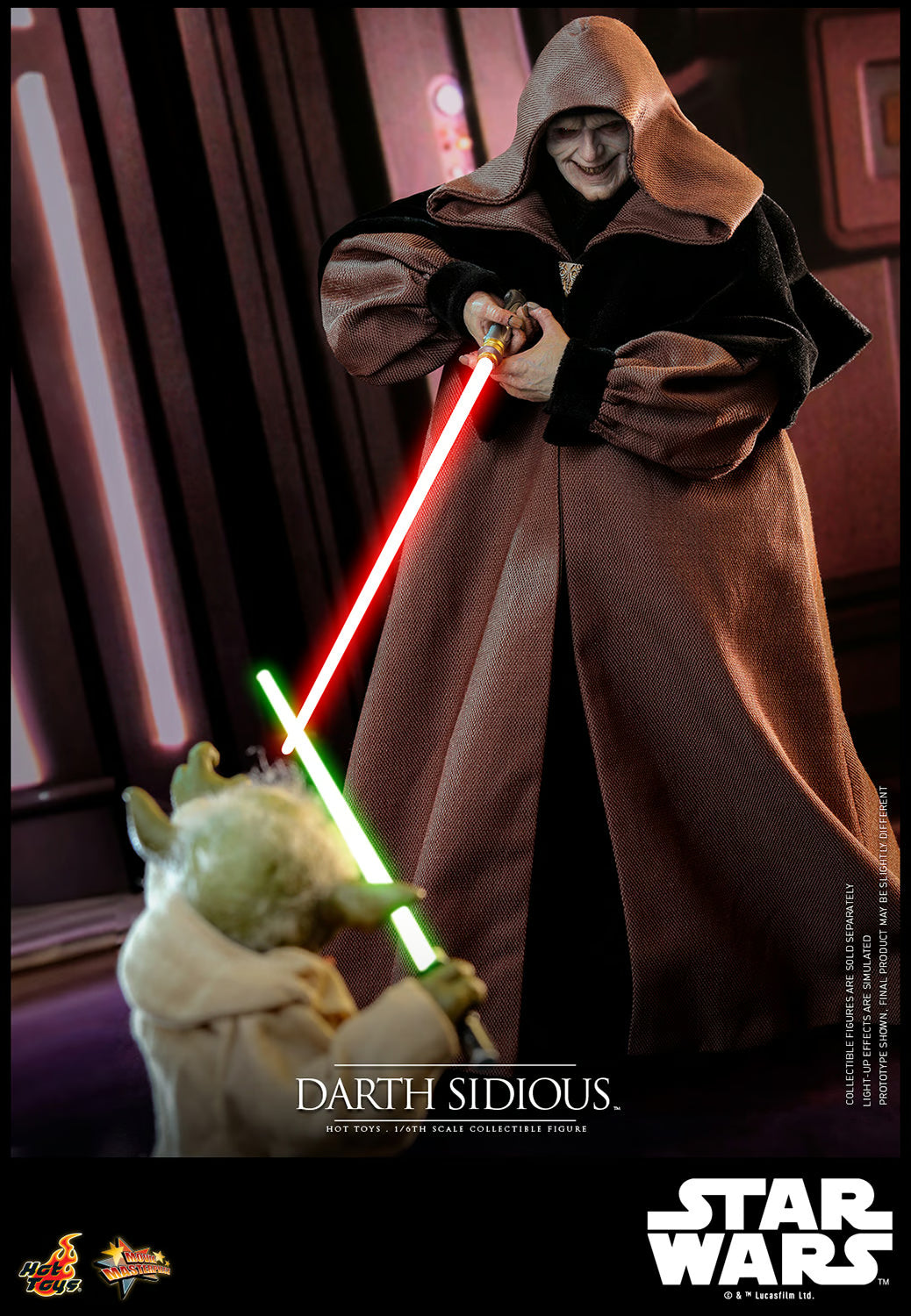 Hot Toys Star Wars Episode III Revenge of the Sith Darth Sidious 1/6 Scale 12
