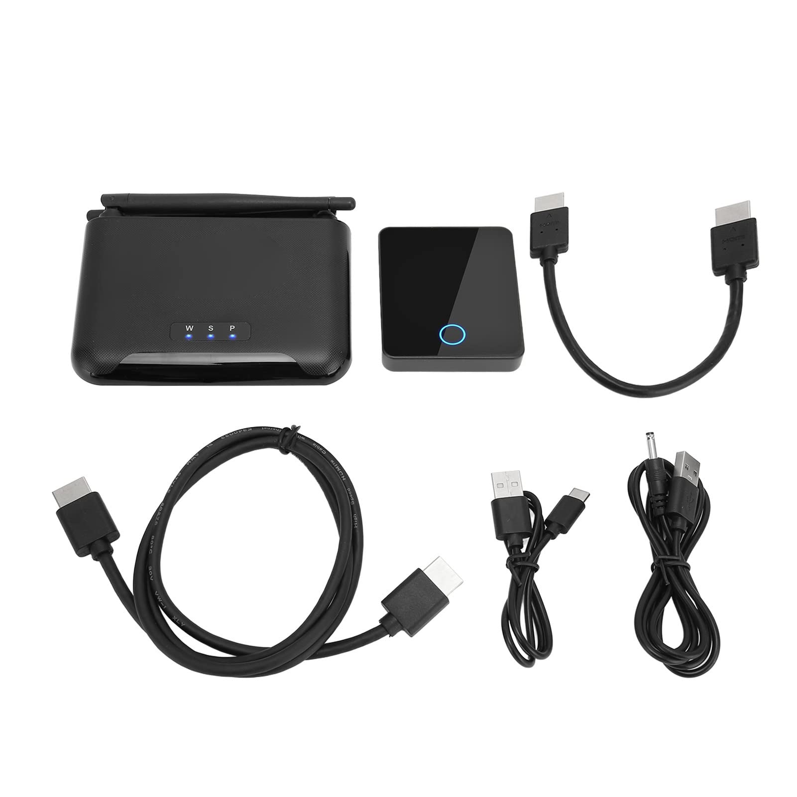 4K Wireless HDMI Extender - 60M HD Audio & Video Transmitter with 3D Support & Stereo Sound | Perfect for Home Theater, Conference Presentations & Gaming (Black)