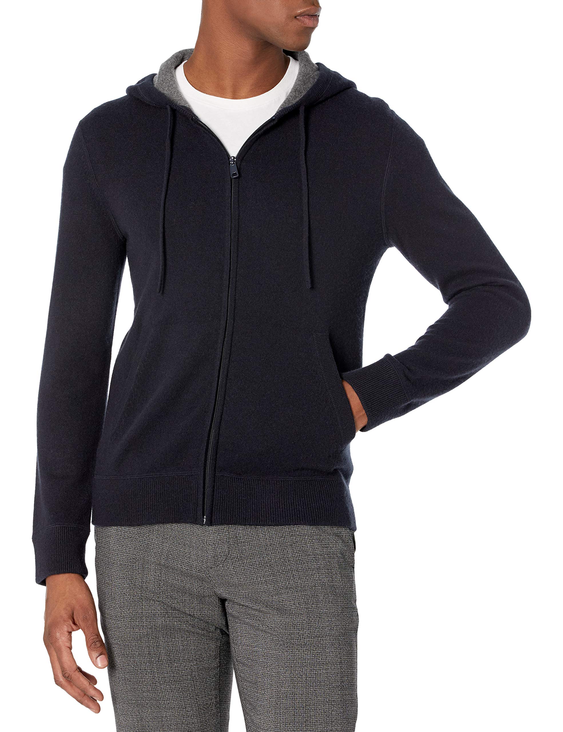 Vince Men's Full Zip Cashmere Hoodie - Soft Luxury Pullover Sweatshirt for Winter & Fall | Casual Wear, Office, Travel & Outdoor Activities