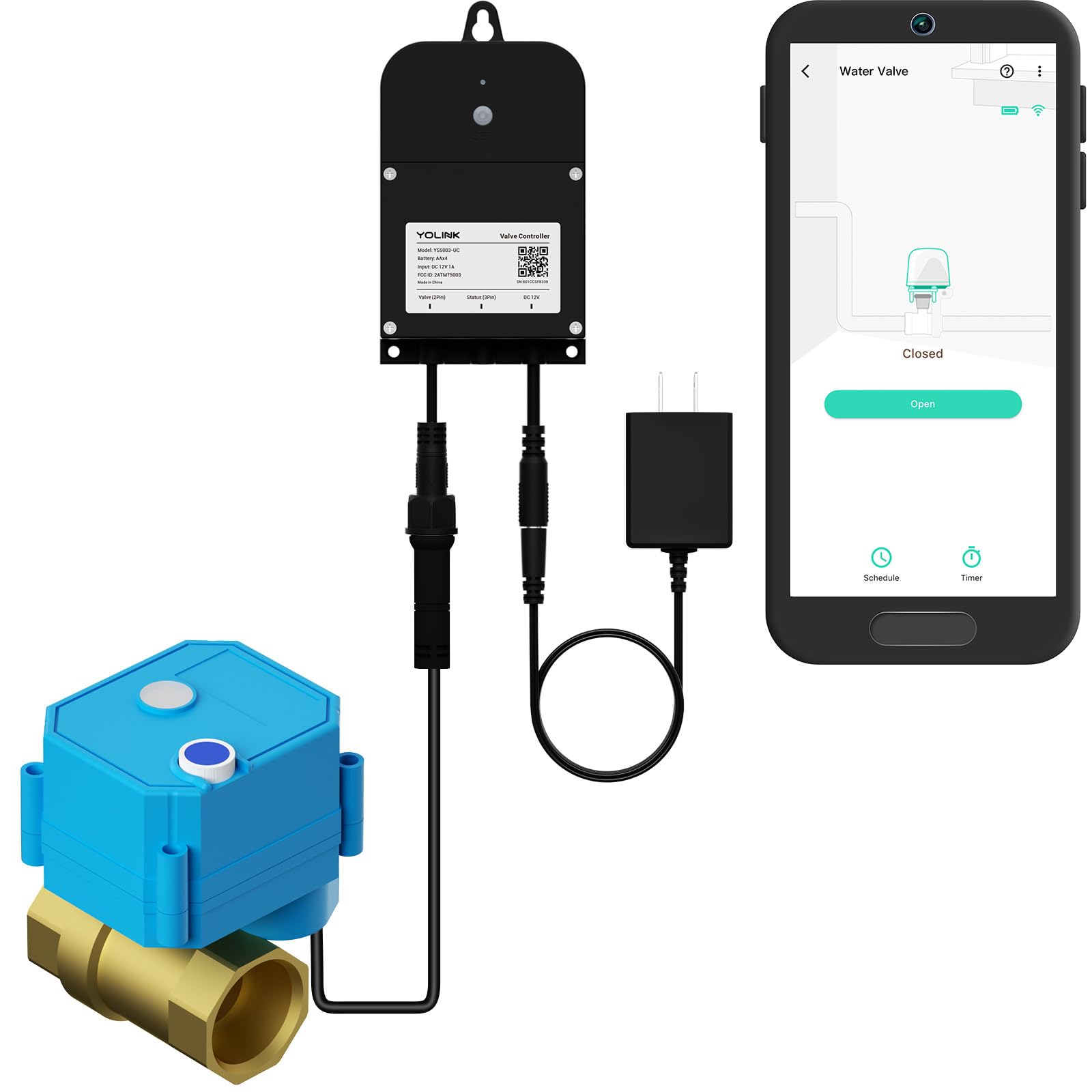 YoLink Smart Valve Controller 2 with 1