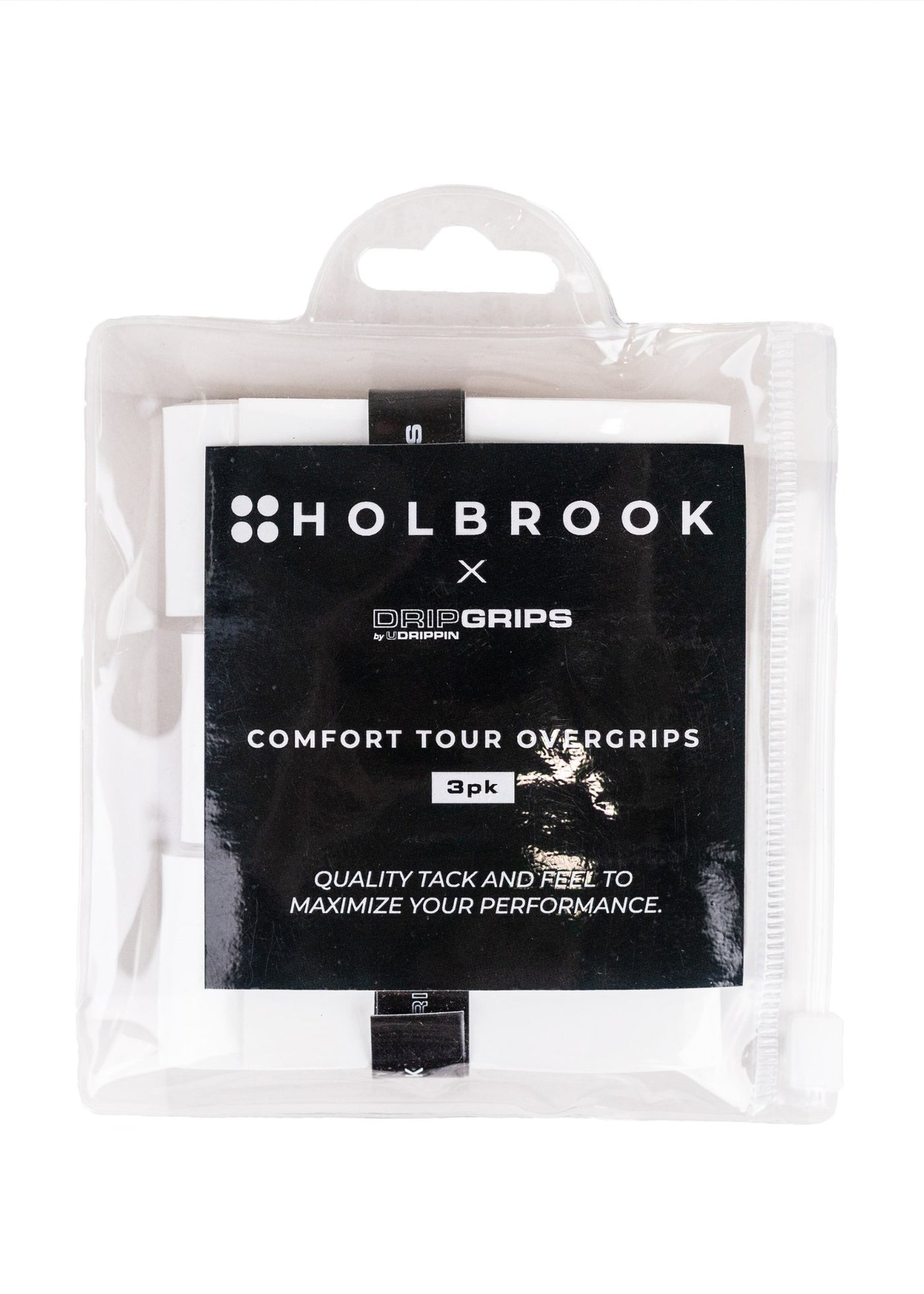 Holbrook Comfort Tour Pickleball Overgrips - 3 Pack | Sweat-Absorbing, Non-Slip Grip for Enhanced Control | Perfect for Tennis, Badminton & Racquet Sports Players