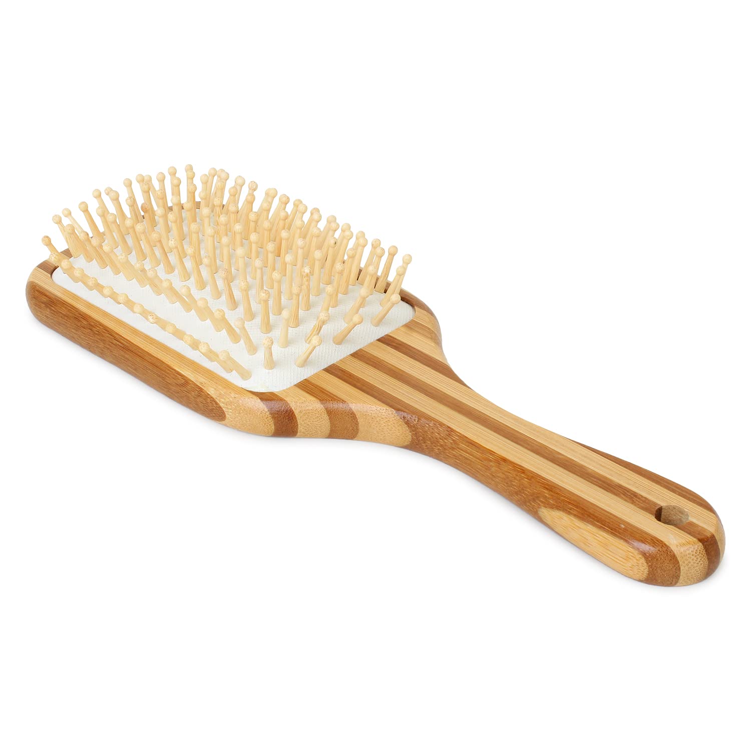 Natural Bamboo Hair Brush for Detangling & Shine | Eco-Friendly Wooden Hairbrush for Smooth & Healthy Hair | Perfect for Daily Styling & Scalp Massage