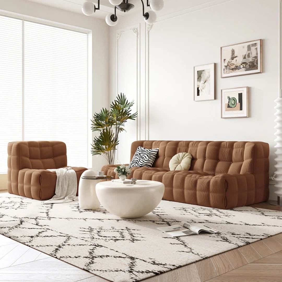 Modern Nala Nesting Coffee Table Set - 2-Tier Oval Side Table for Living Room, Bedroom, or Office - Space-Saving Furniture with Stylish Design for Small Spaces