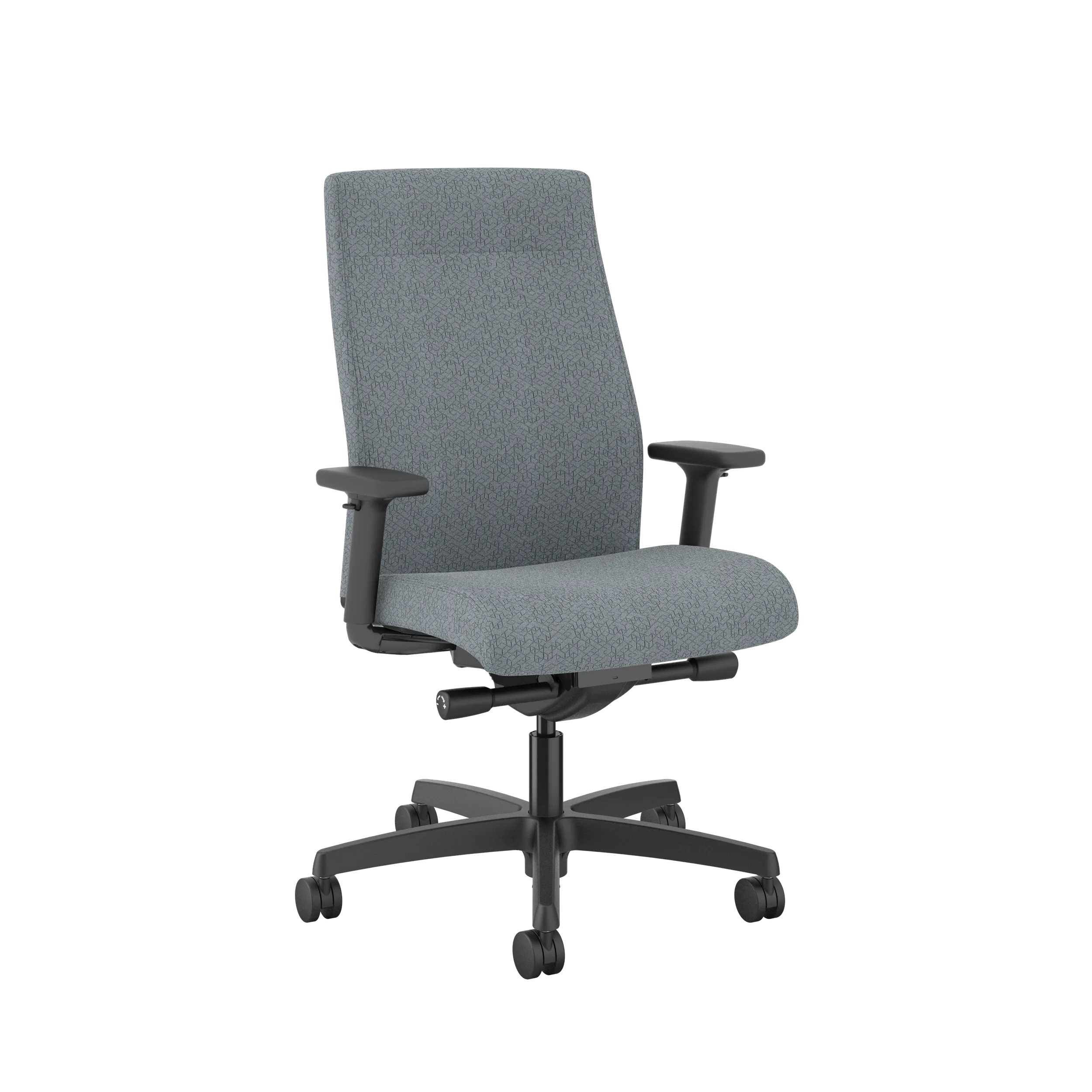 HON Ignition Upholstered Mid Back Office Chair - Ergonomic Mesh Task Chair with Adjustable Lumbar Support for Home & Office Workspace - Perfect for Long Hours of Computer Work and Video Conferencing